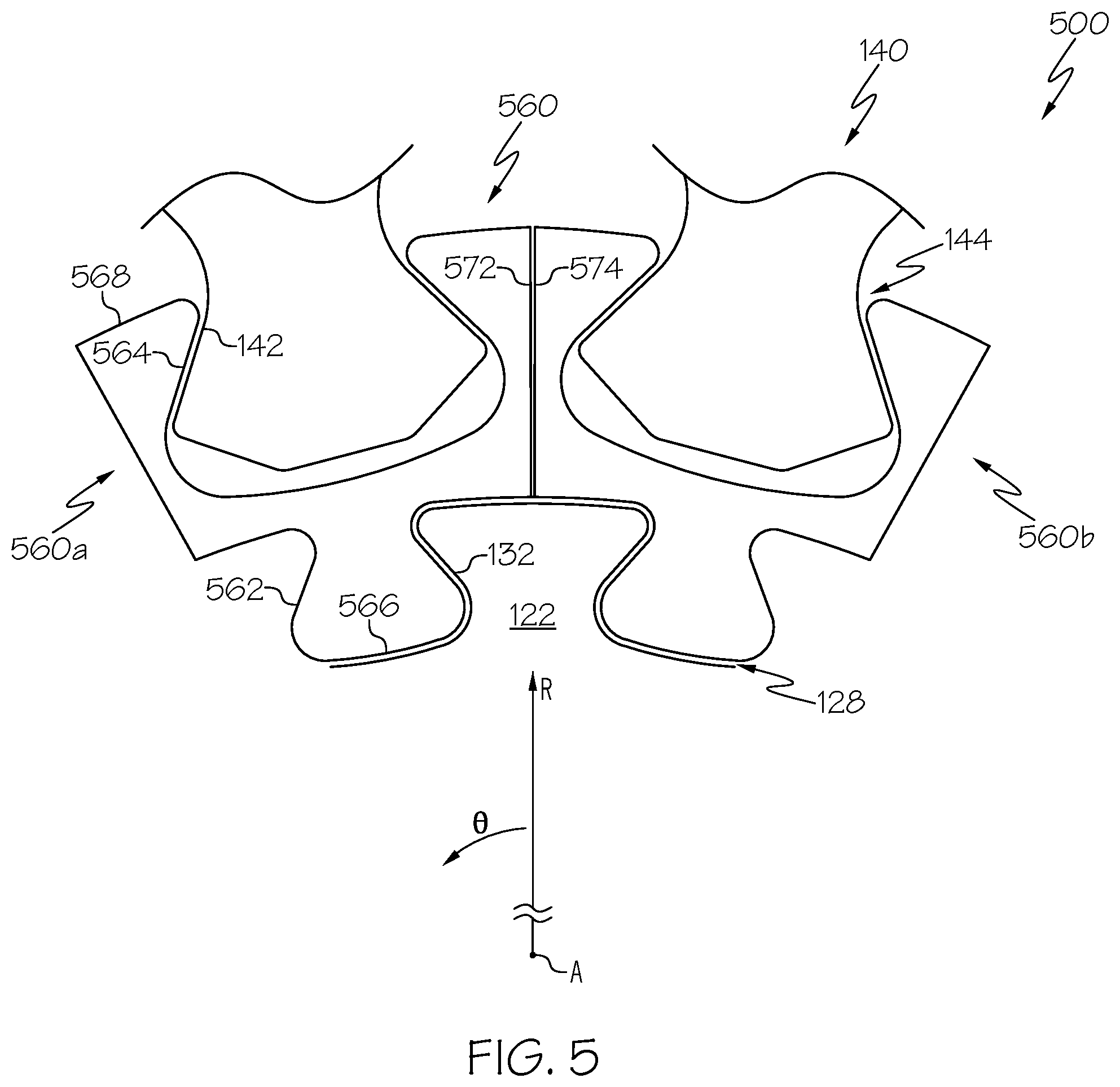 Patent US12366171 Figure 5 – Fan assemblies with fan disk inserts and methods of assembling the same