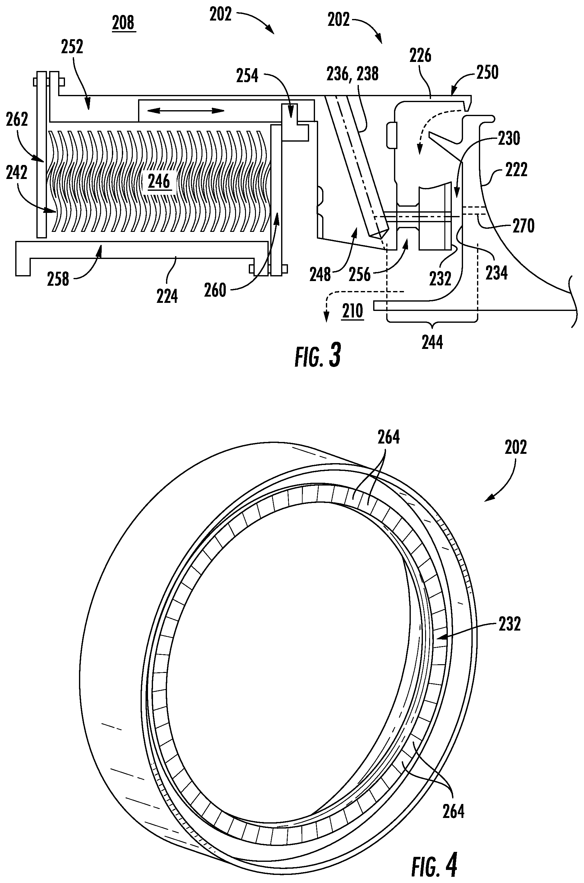 Patent US12366172 Figure 4 – Seal assembly for a rotary machine having a flexible joint