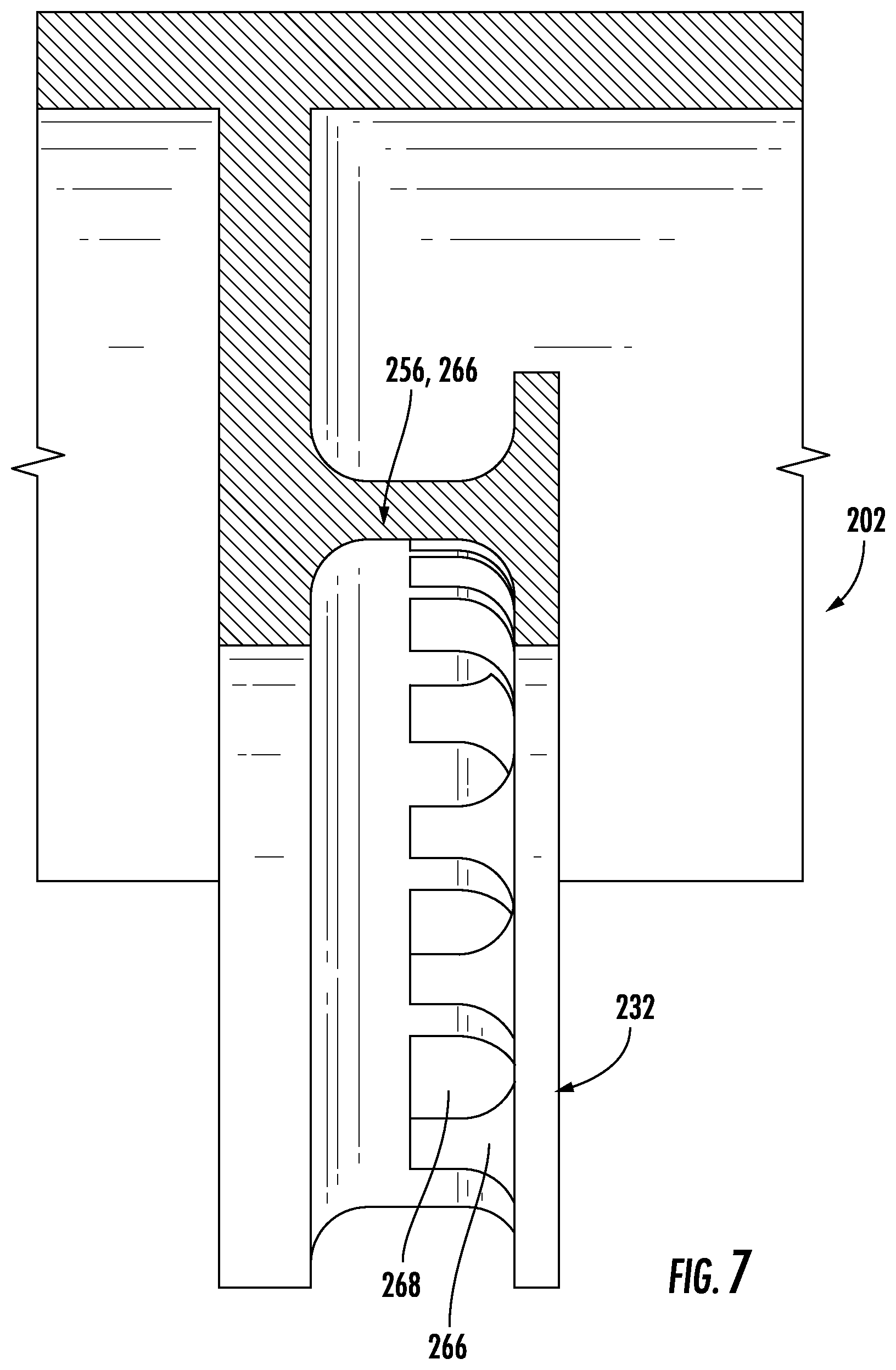 Patent US12366172 Figure 6 – Seal assembly for a rotary machine having a flexible joint