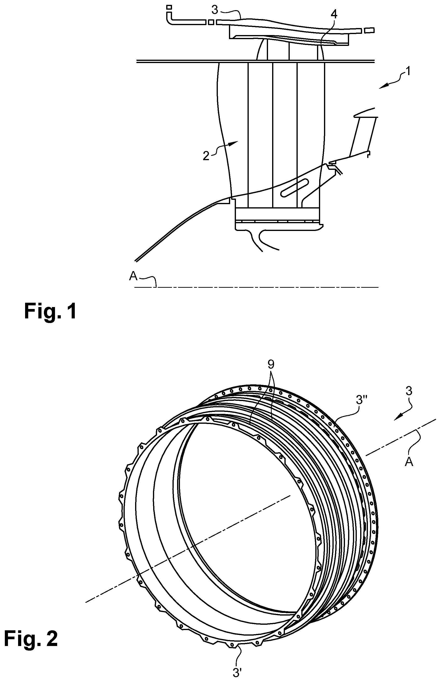 Patent US12366173 Figure 1 – Fan casing for an aircraft turbomachine