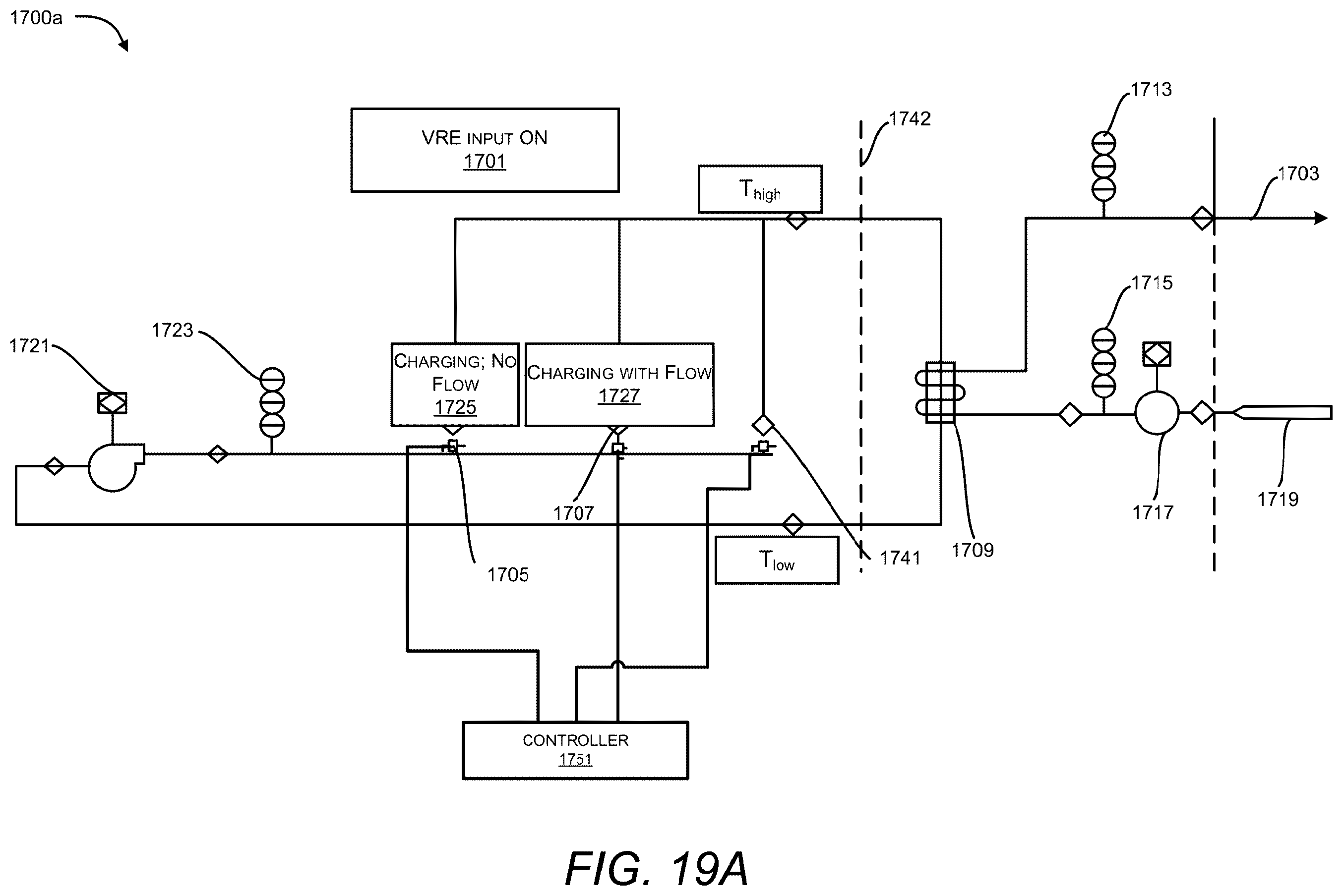 Patent US12366180 Figure 16 – Thermal energy storage system with steam generation system including flow control and energy cogeneration