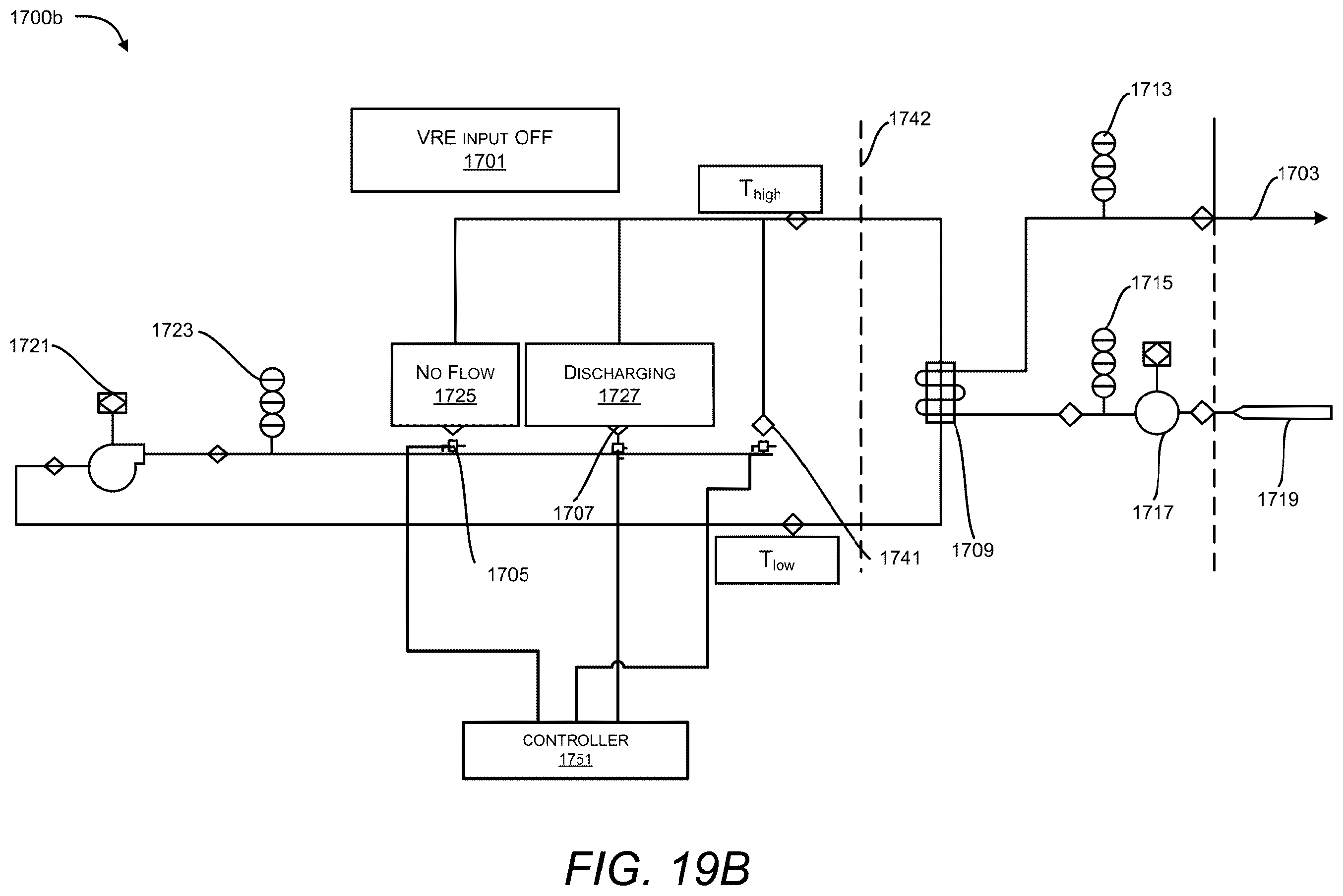 Patent US12366180 Figure 17 – Thermal energy storage system with steam generation system including flow control and energy cogeneration