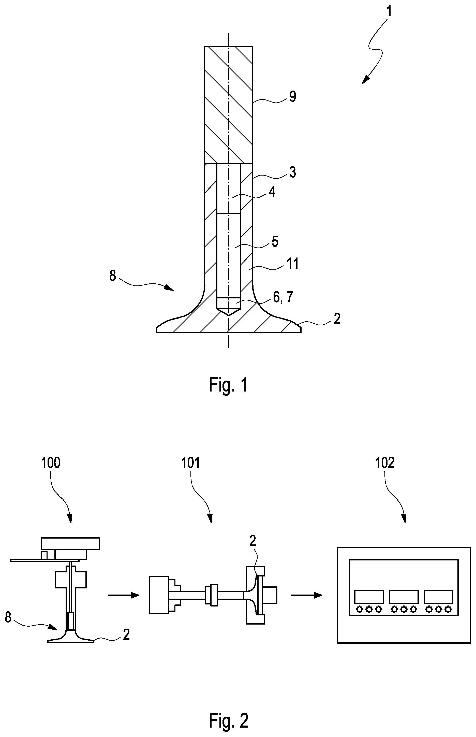 Patent US12366182 Figure 1 – Value for an internal combustion engine and production method