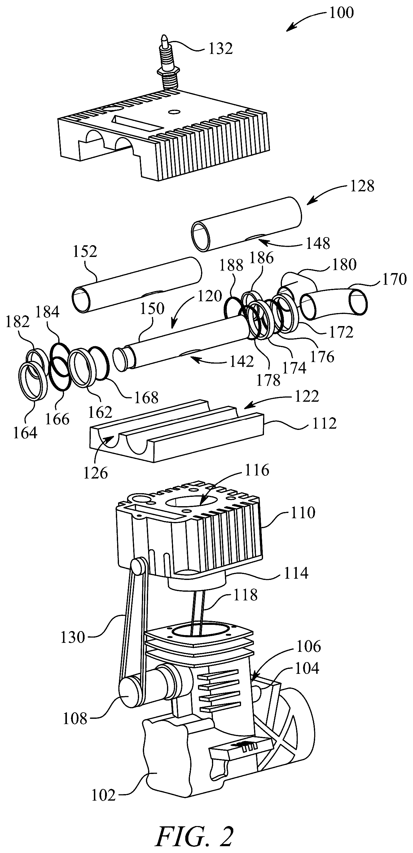 Patent US12366183 Figure 2 – Independent rotary valve engine