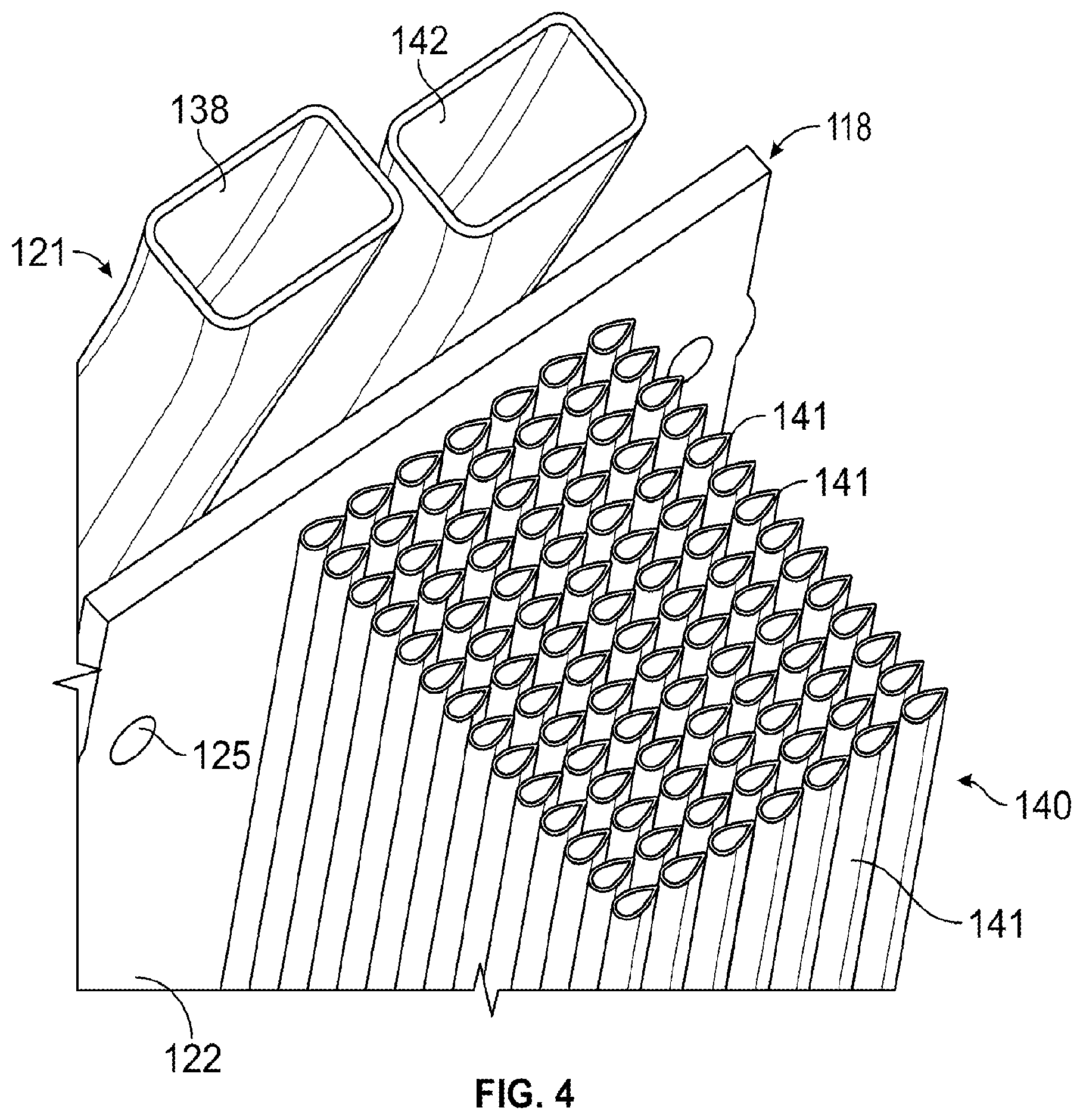 Patent US12366186 Figure 4 – Lubricant manifold for internal combustion engine