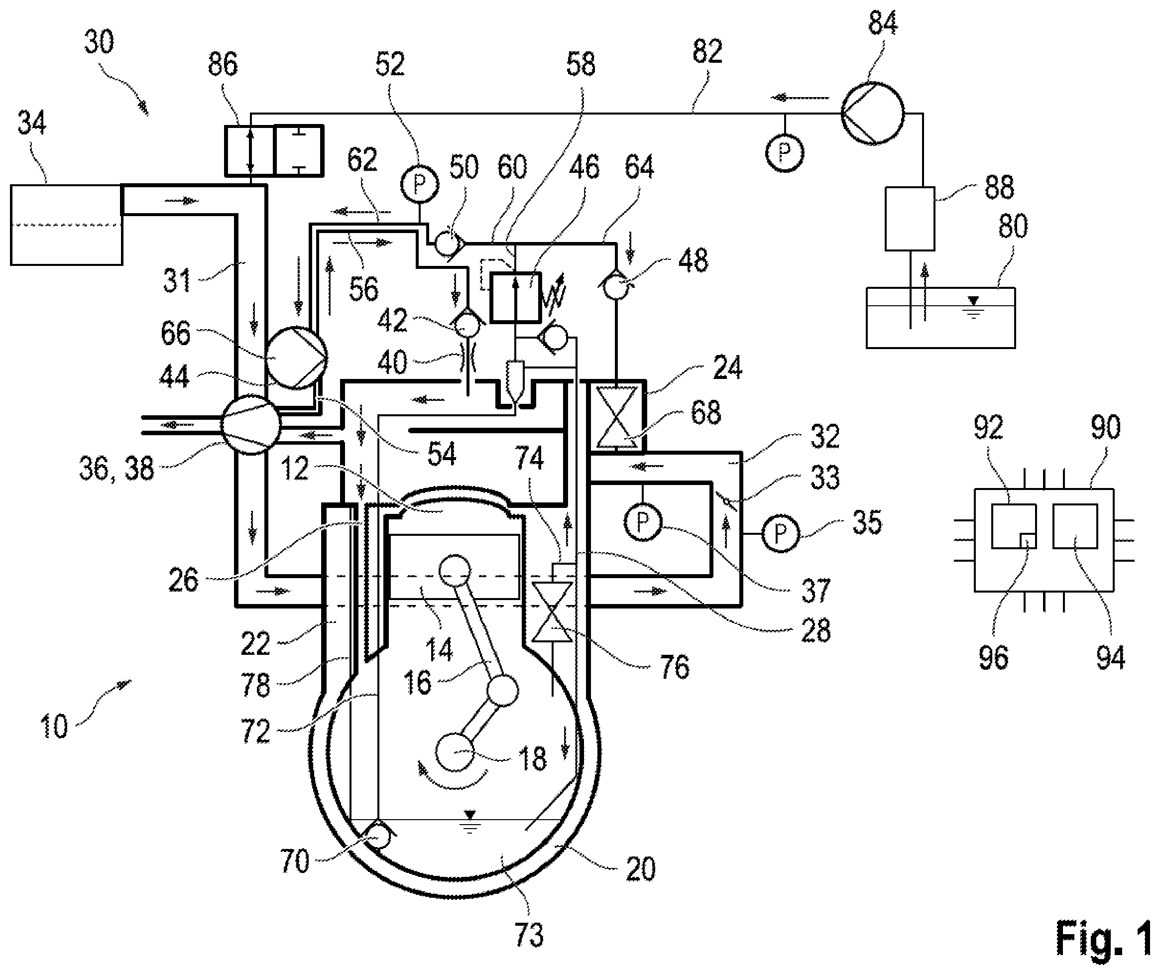 Patent US12366187 — Method for diagnosing a crankcase system of an internal combustion engine, and internal combustion engine — Figure 1
