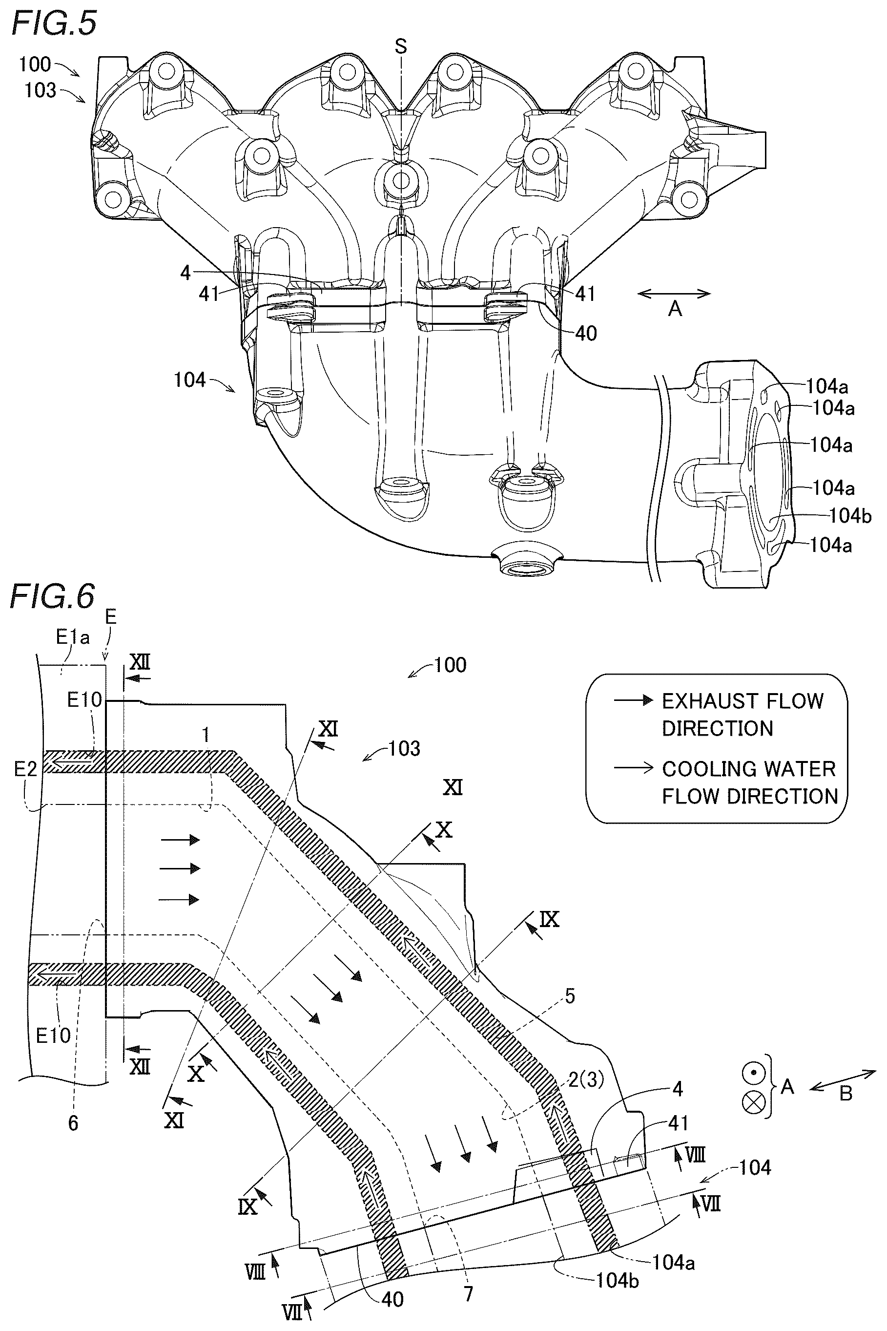 Patent US12366189 Figure 3 – Marine vessel and exhaust manifold for marine vessel