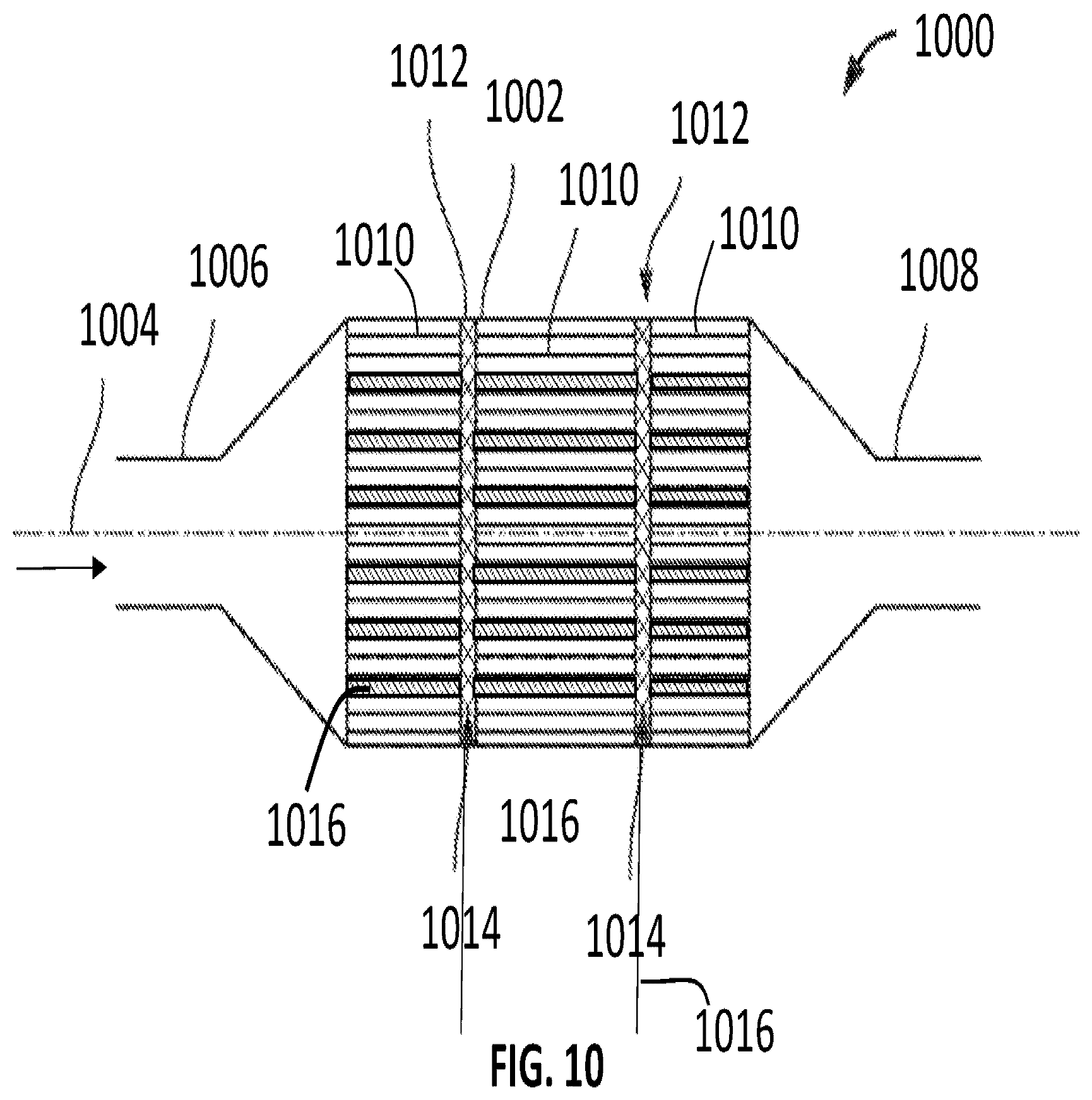 Patent US12366190 Figure 8 – Exhaust system and components thereof