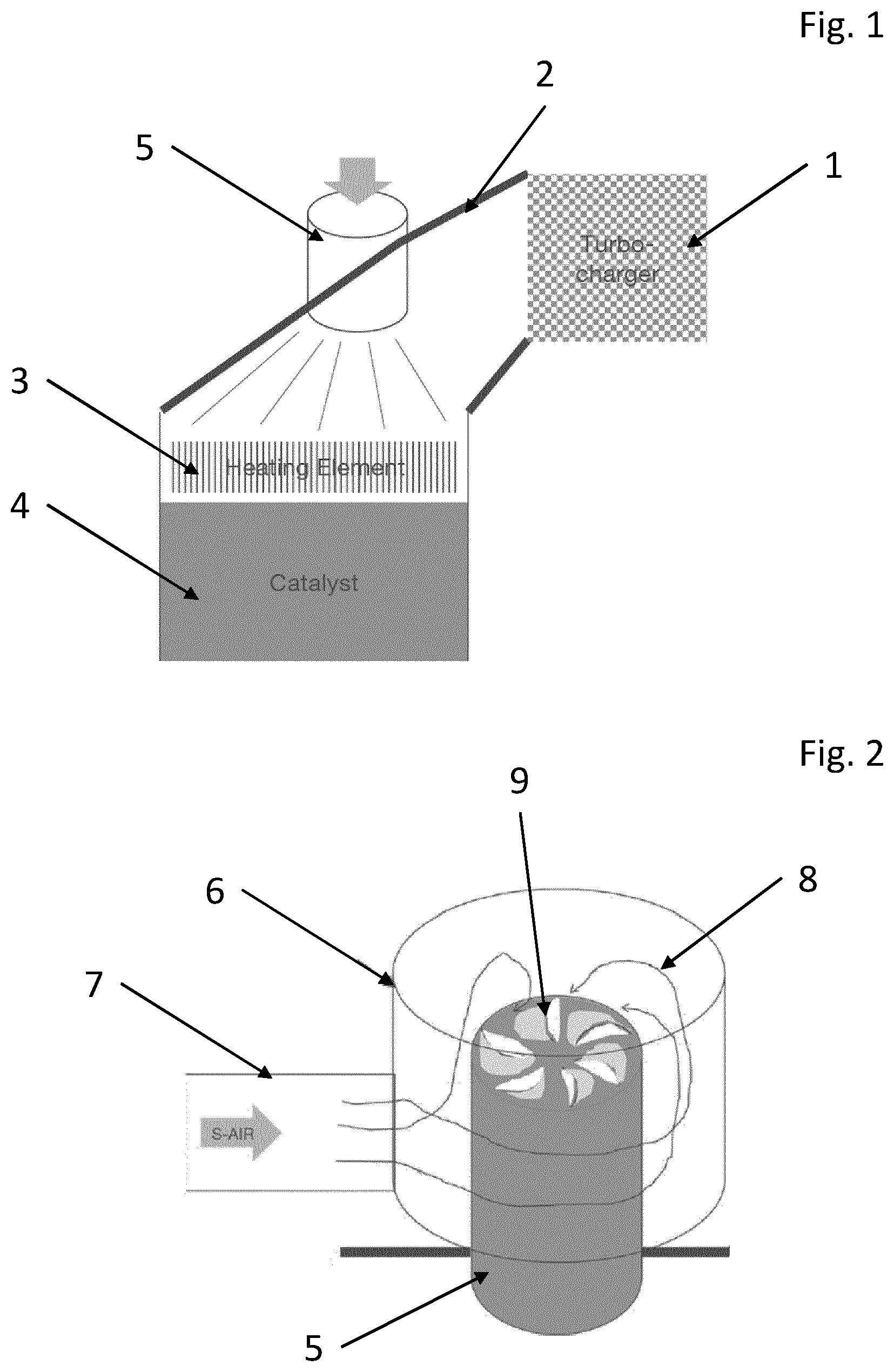 Patent US12366192 Figure 1 – Directed secondary air supply into the exhaust tract of an internal combustion engine