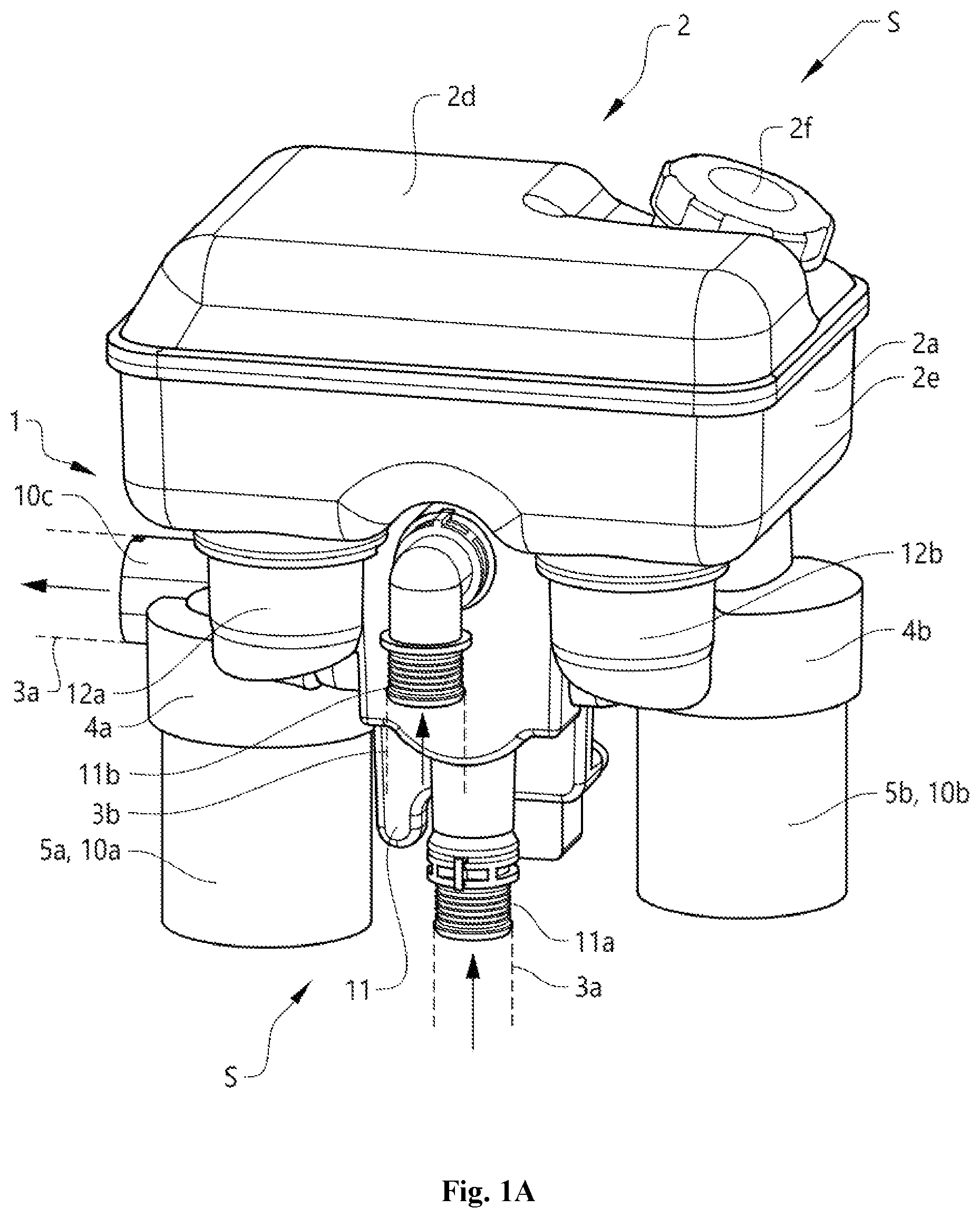 Patent US12366196 Figure 1 – Component housing unit and a vehicle thermal management system comprising a component housing unit