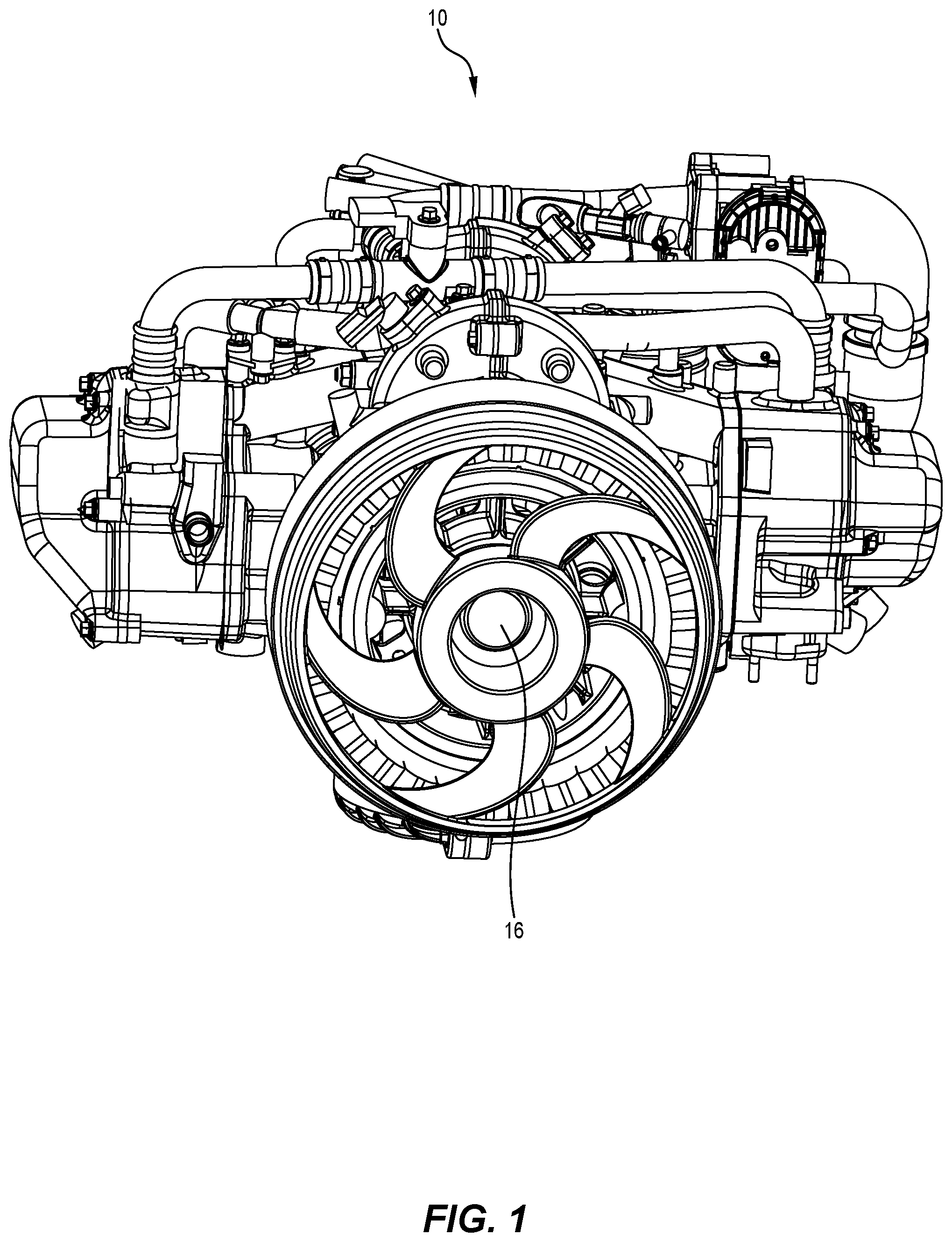 Patent US12366200 Figure 1 – Internal combustion engine
