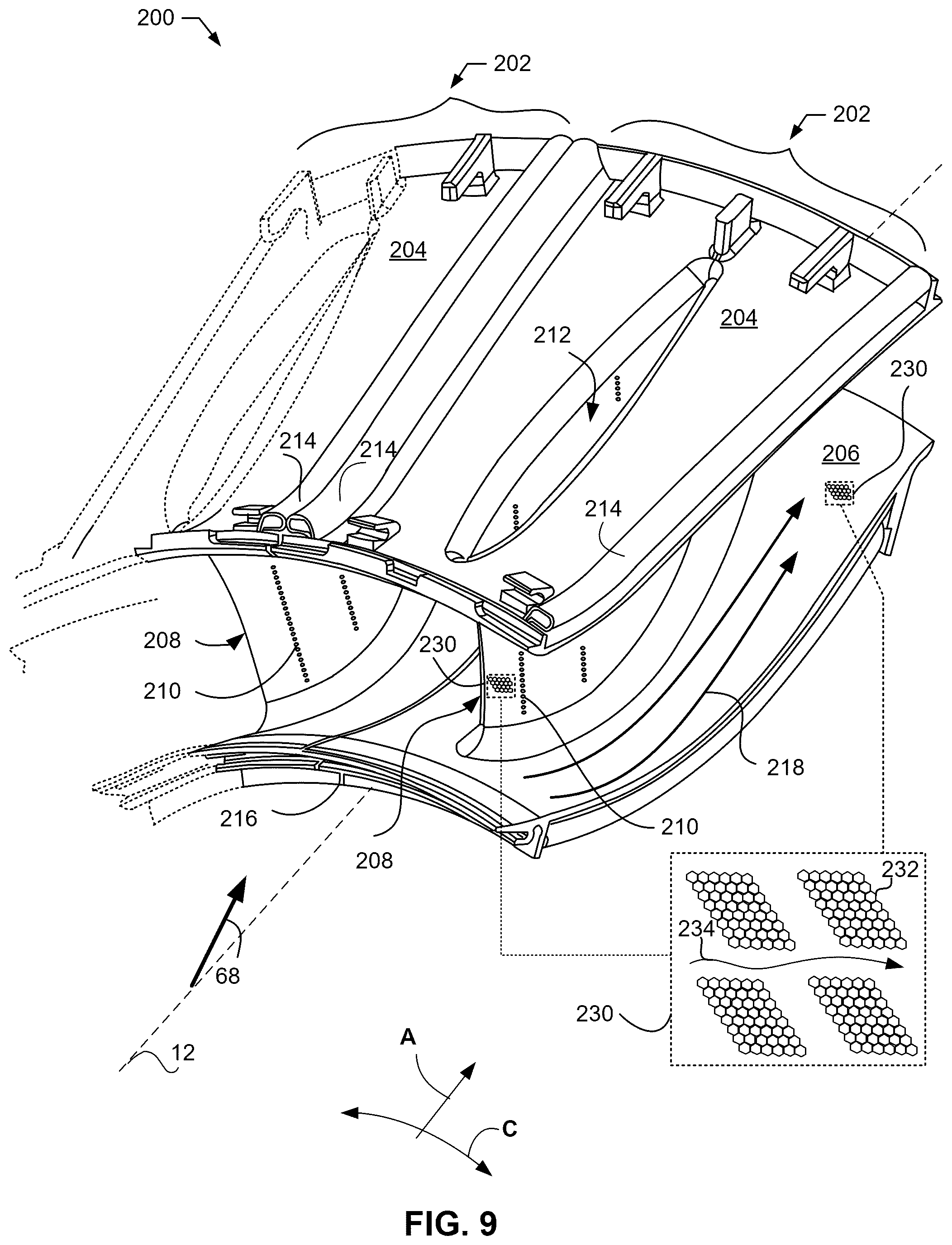 Patent US12366201 Figure 9 – Reverse flow gas turbine engine having electric machine