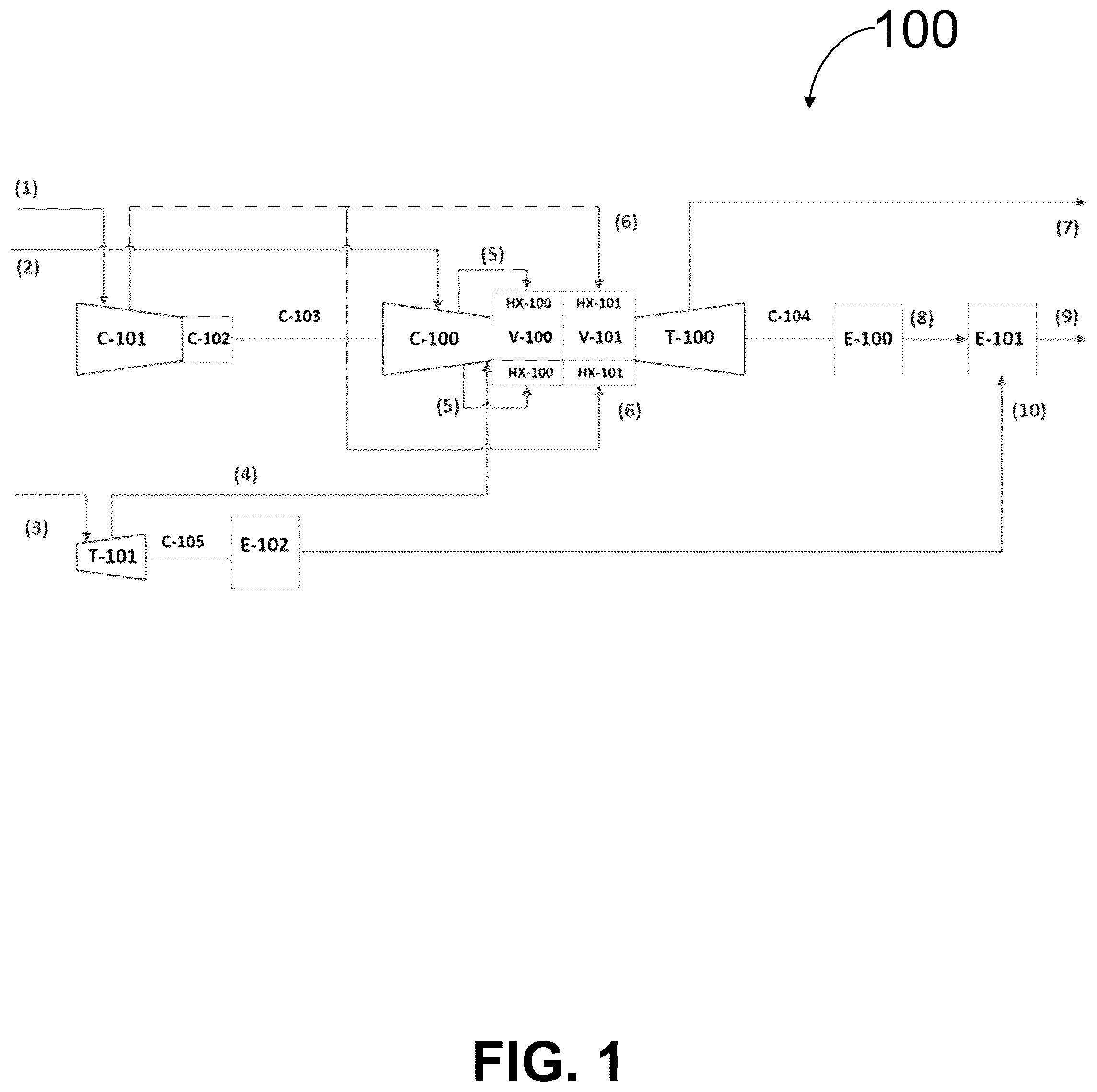 Patent US12366205 Figure 1 – System and method for generating electricity and heat from the combustion of tail gas containing biogenic methane using a gas turbine