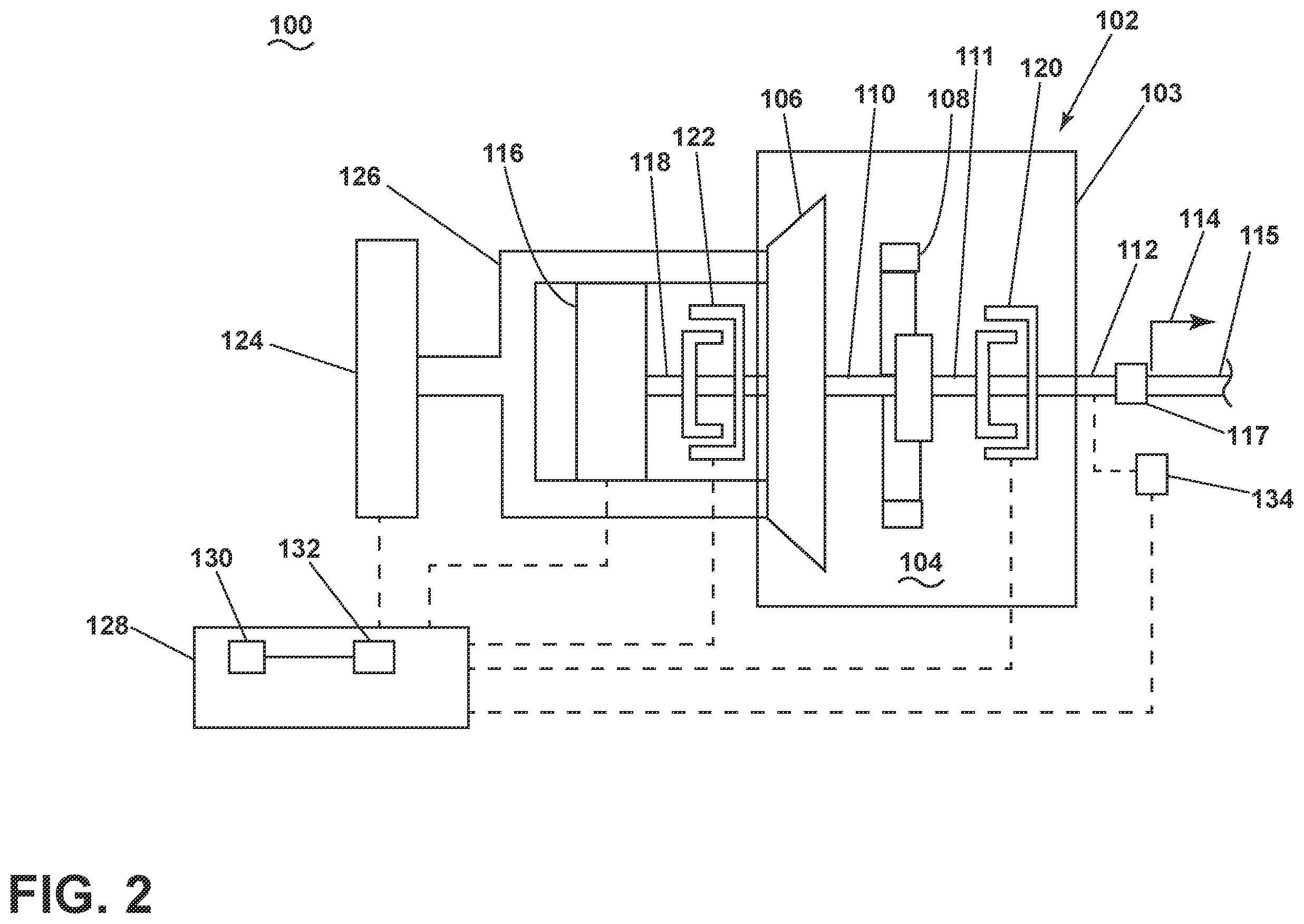 Patent US12366208 Figure 2 – Turbine engine including an engine starter assembly