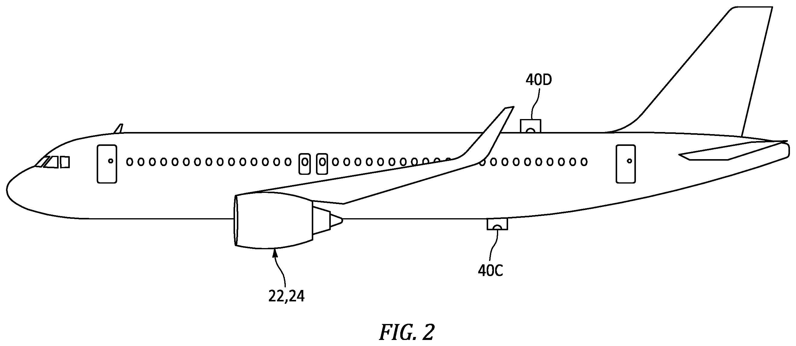 Patent US12366211 Figure 2 – Aircraft contrail monitoring and targeted mitigation