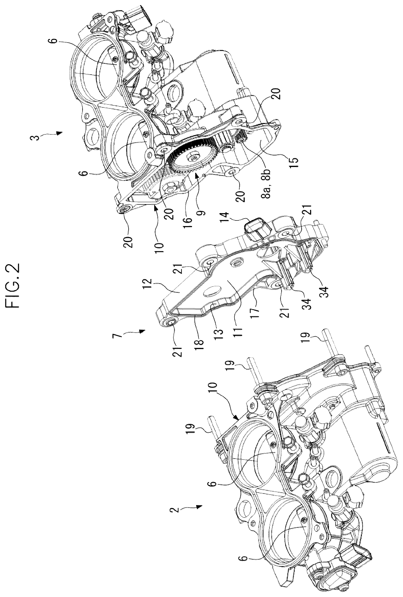 Patent US12366212 Figure 2 – Throttle device