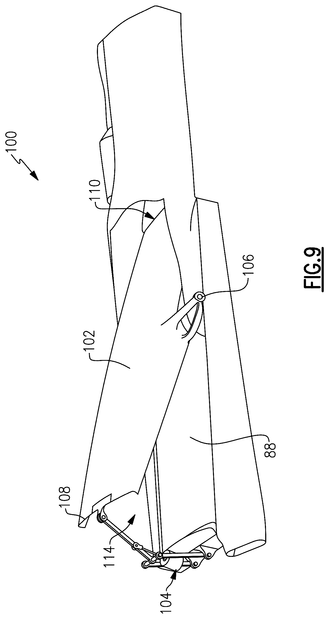 Patent US12366216 Figure 9 – Thrust reverser in condenser exit duct
