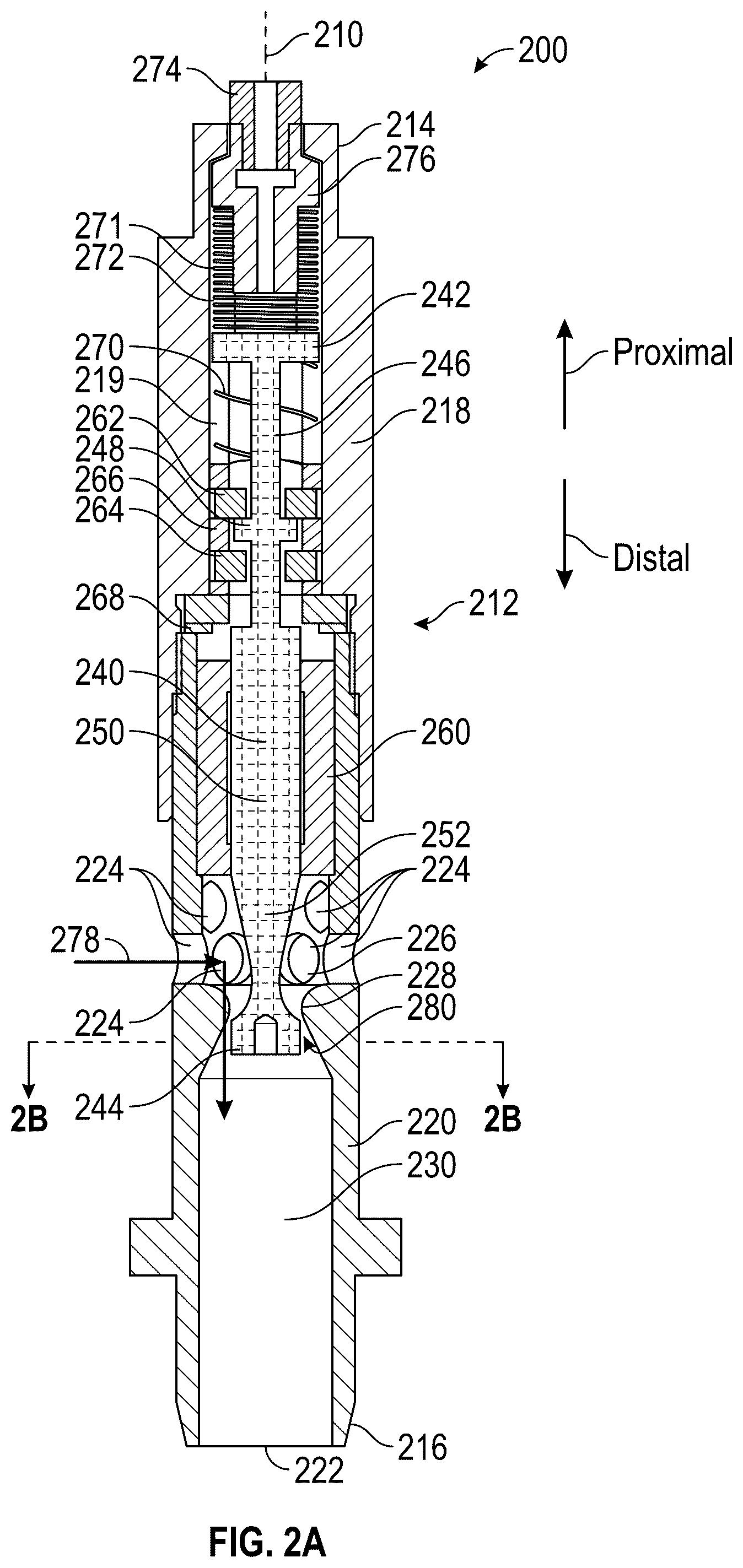 Patent US12366218 Figure 2 – Liquid rocket engine injector with variable flow area