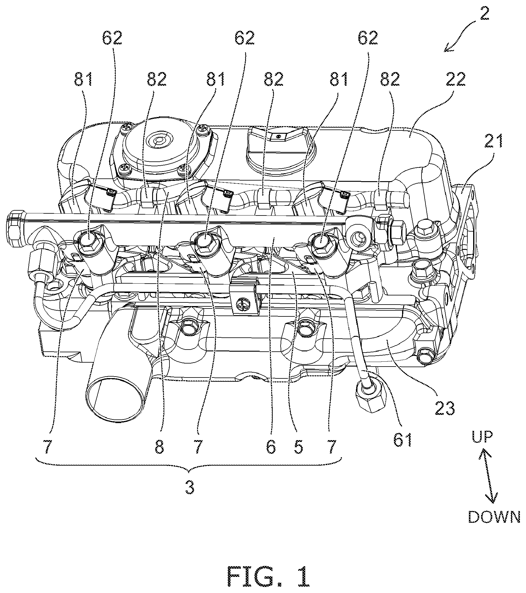 Patent US12366221 — Fuel injection system — Figure 1