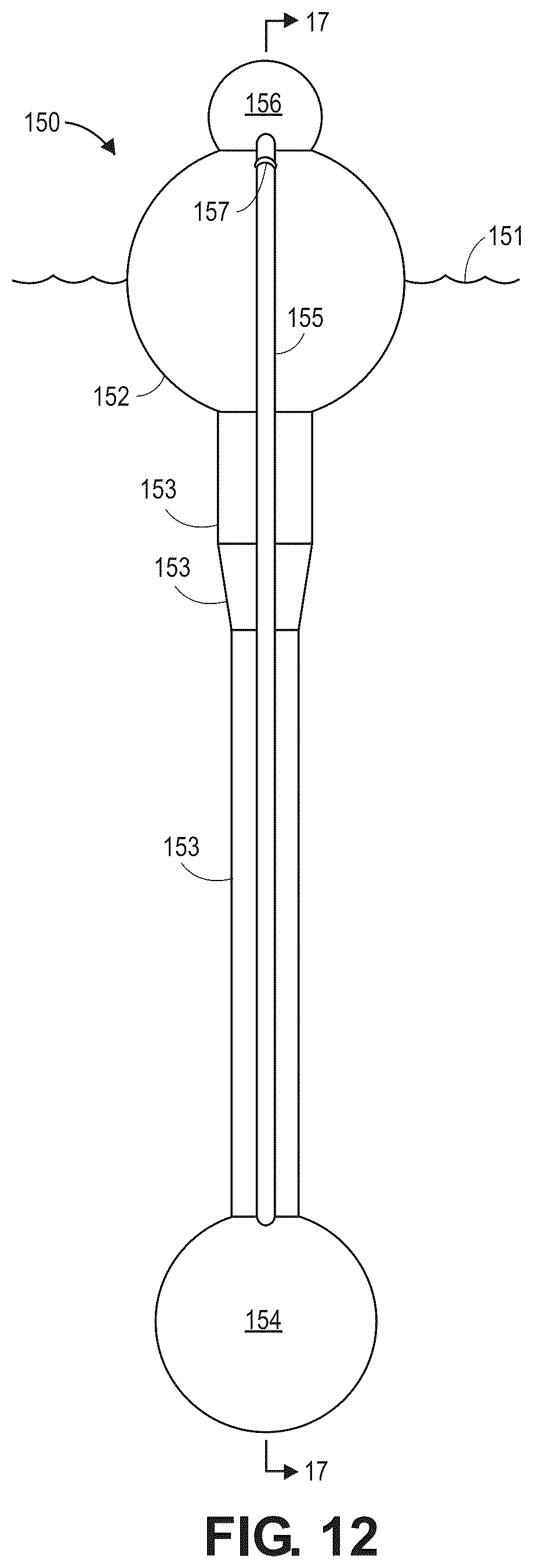 Patent US12366223 Figure 12 – Recirculating inertial hydrodynamic pump and wave engine