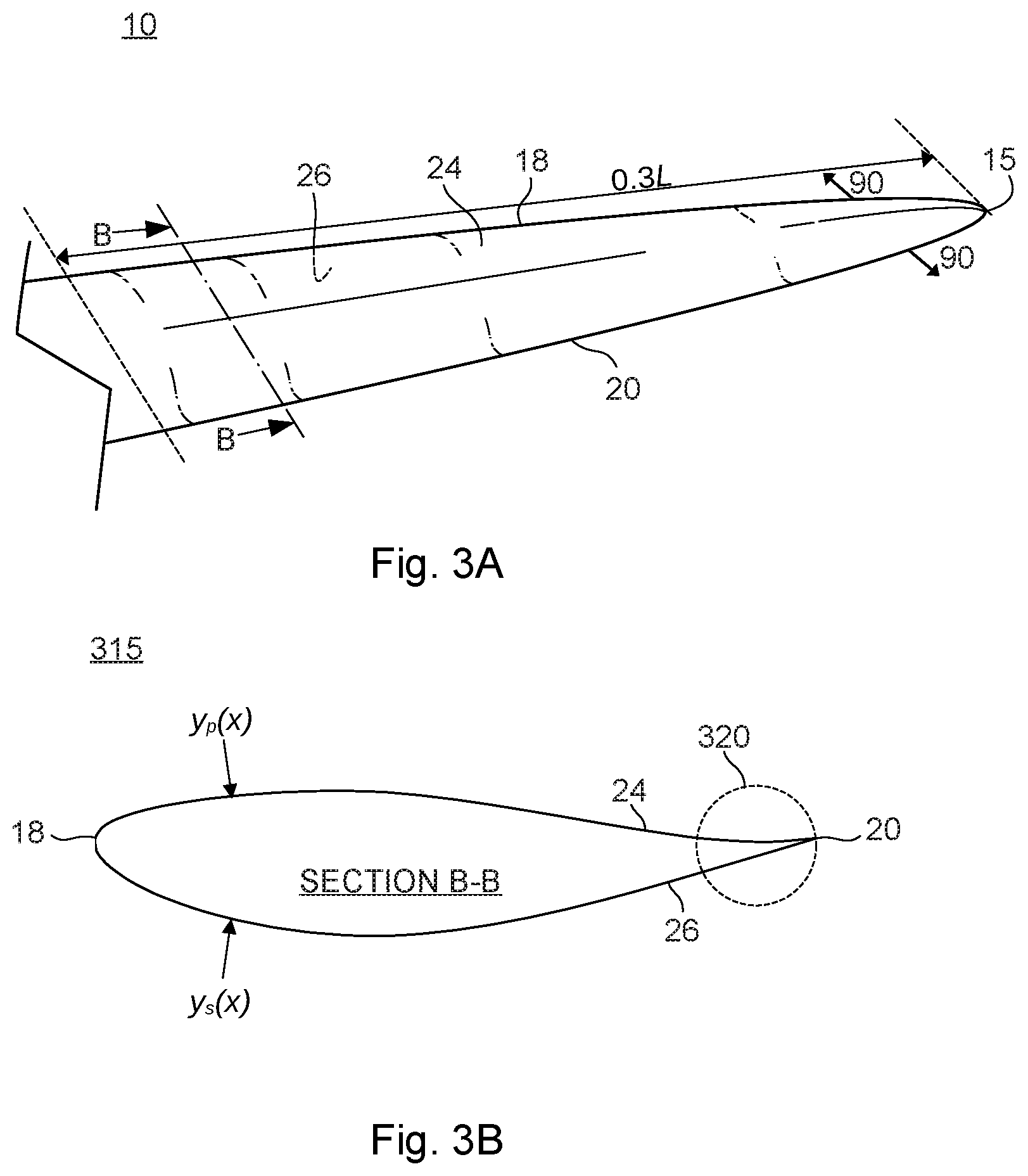 Patent US12366225 Figure 3 – Wind turbine blade with dampening of edgewise vibrations