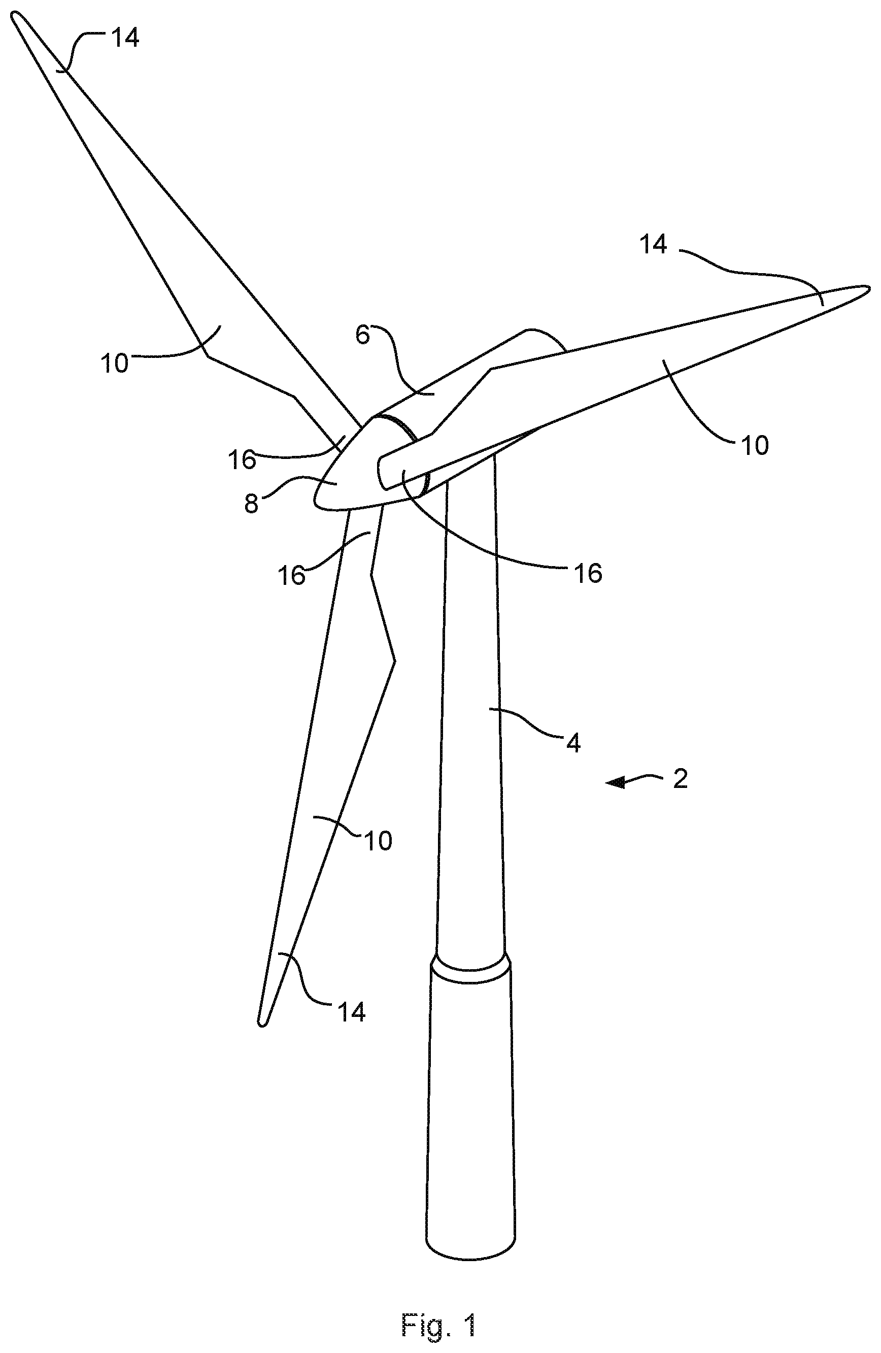 Patent US12366226 — Leading edge protection for a wind turbine blade — Figure 1