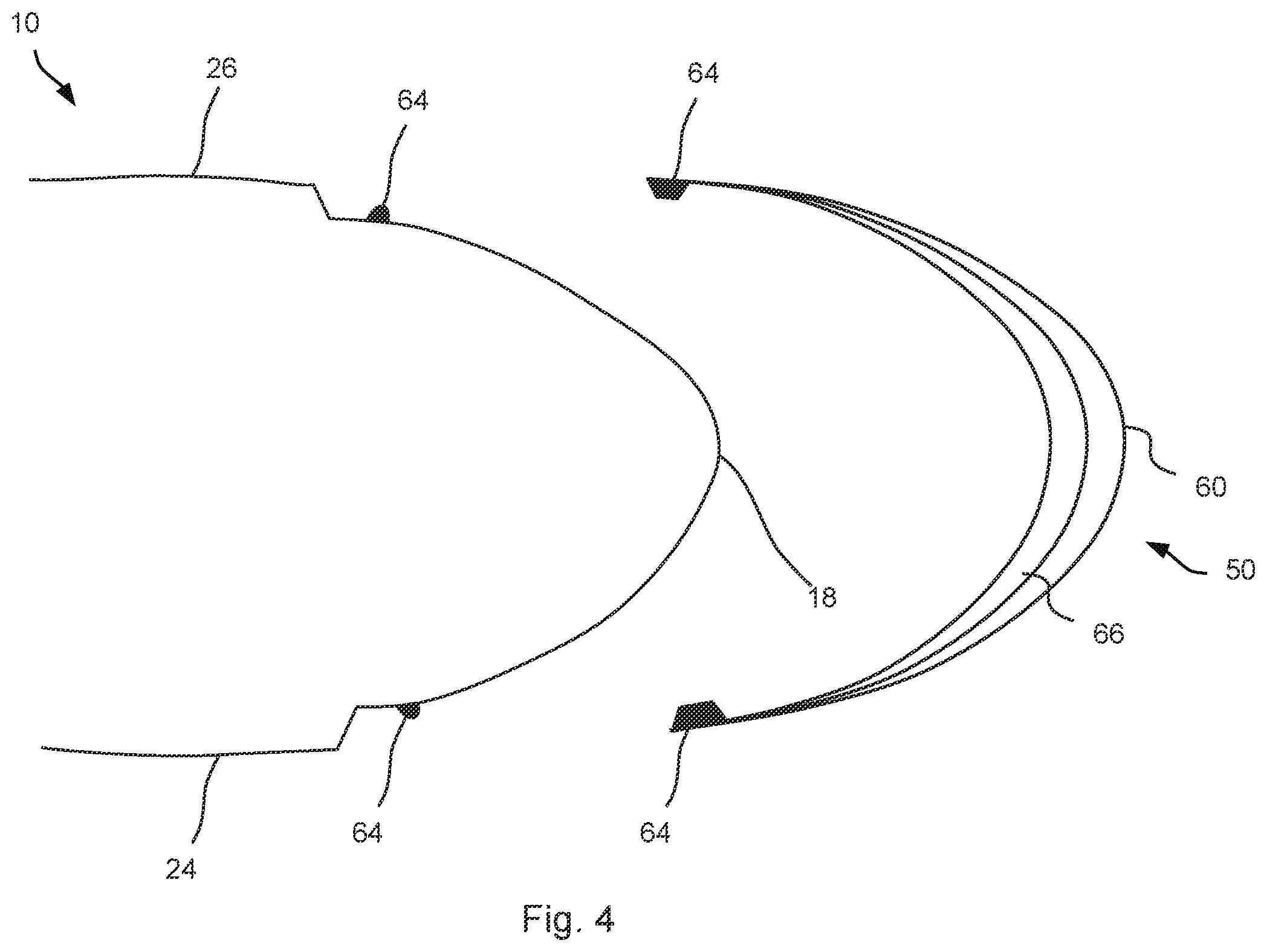 Patent US12366226 Figure 4 – Leading edge protection for a wind turbine blade