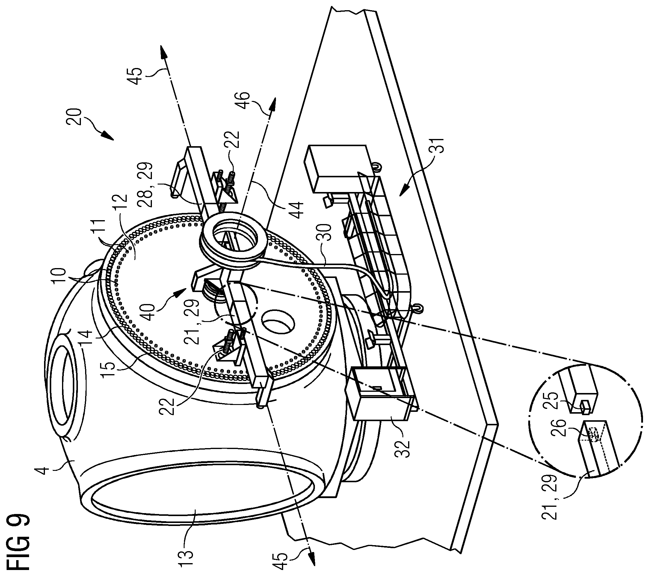 Patent US12366229 Figure 6 – Tightening device