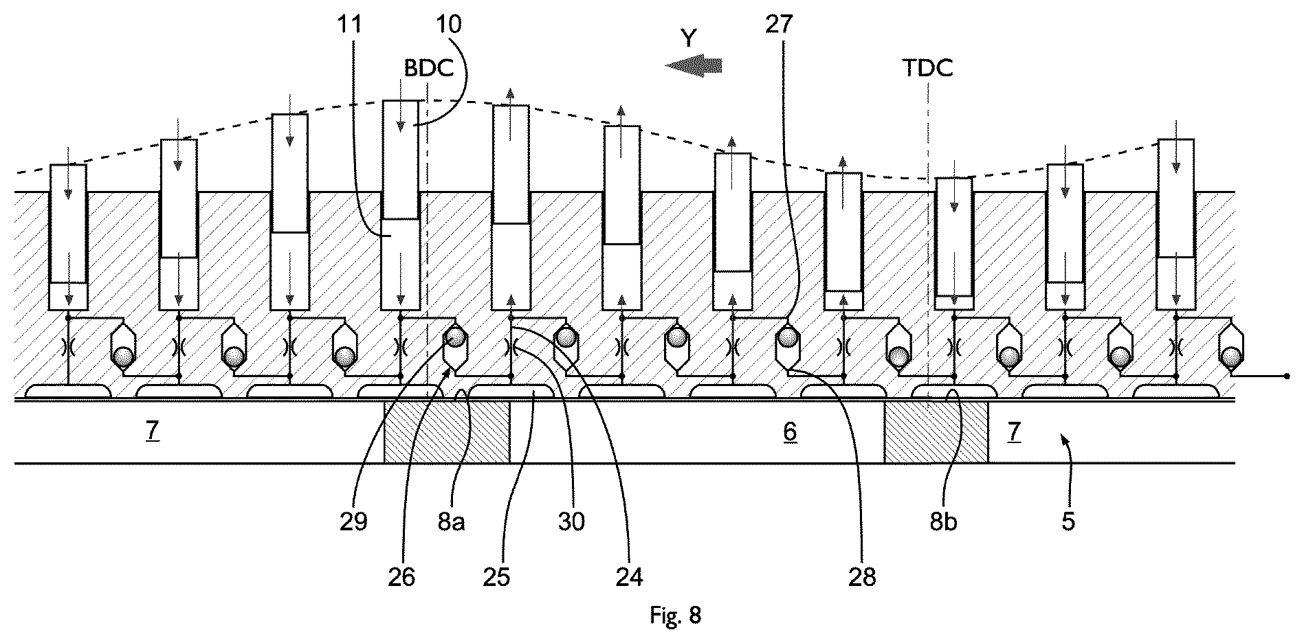 Patent US12366232 Figure 5 – Hydraulic device