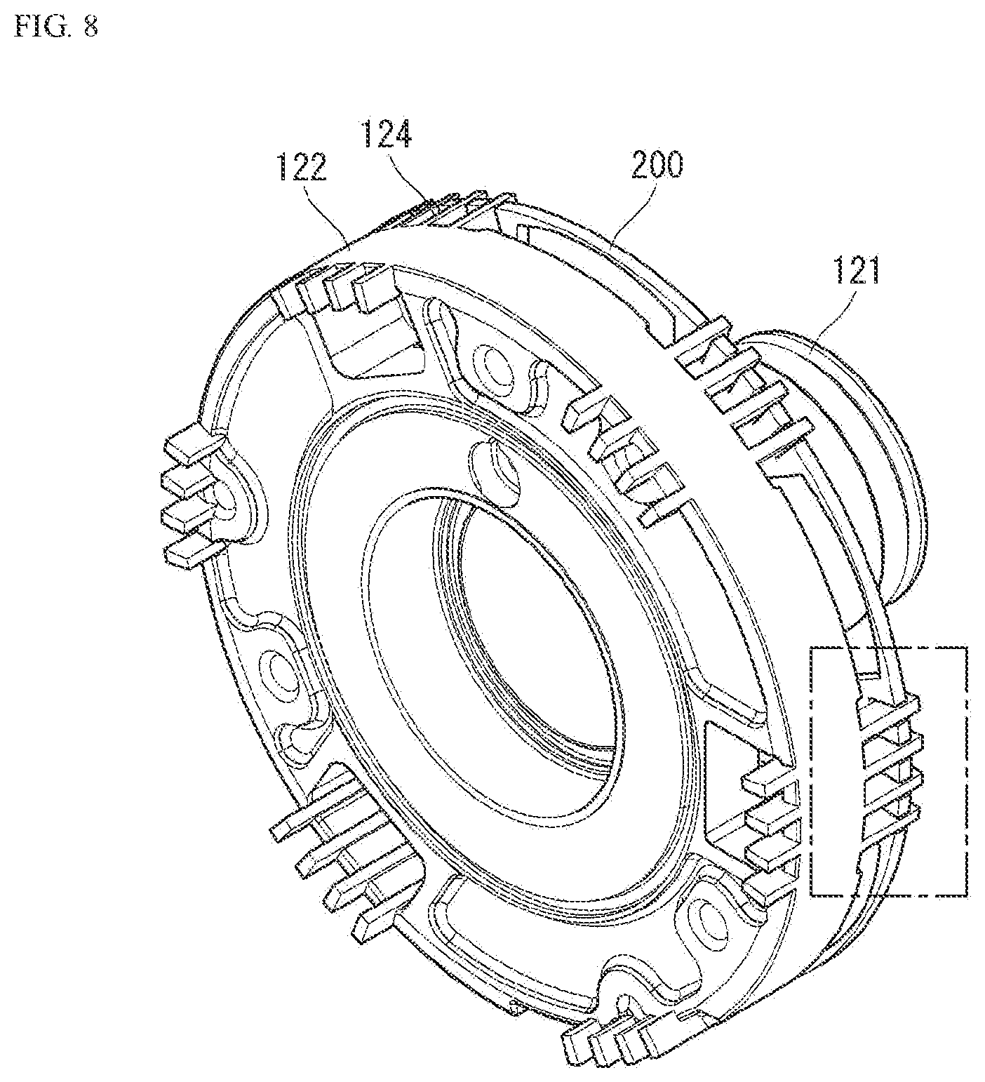 Patent US12366235 Figure 8 – Linear compressor