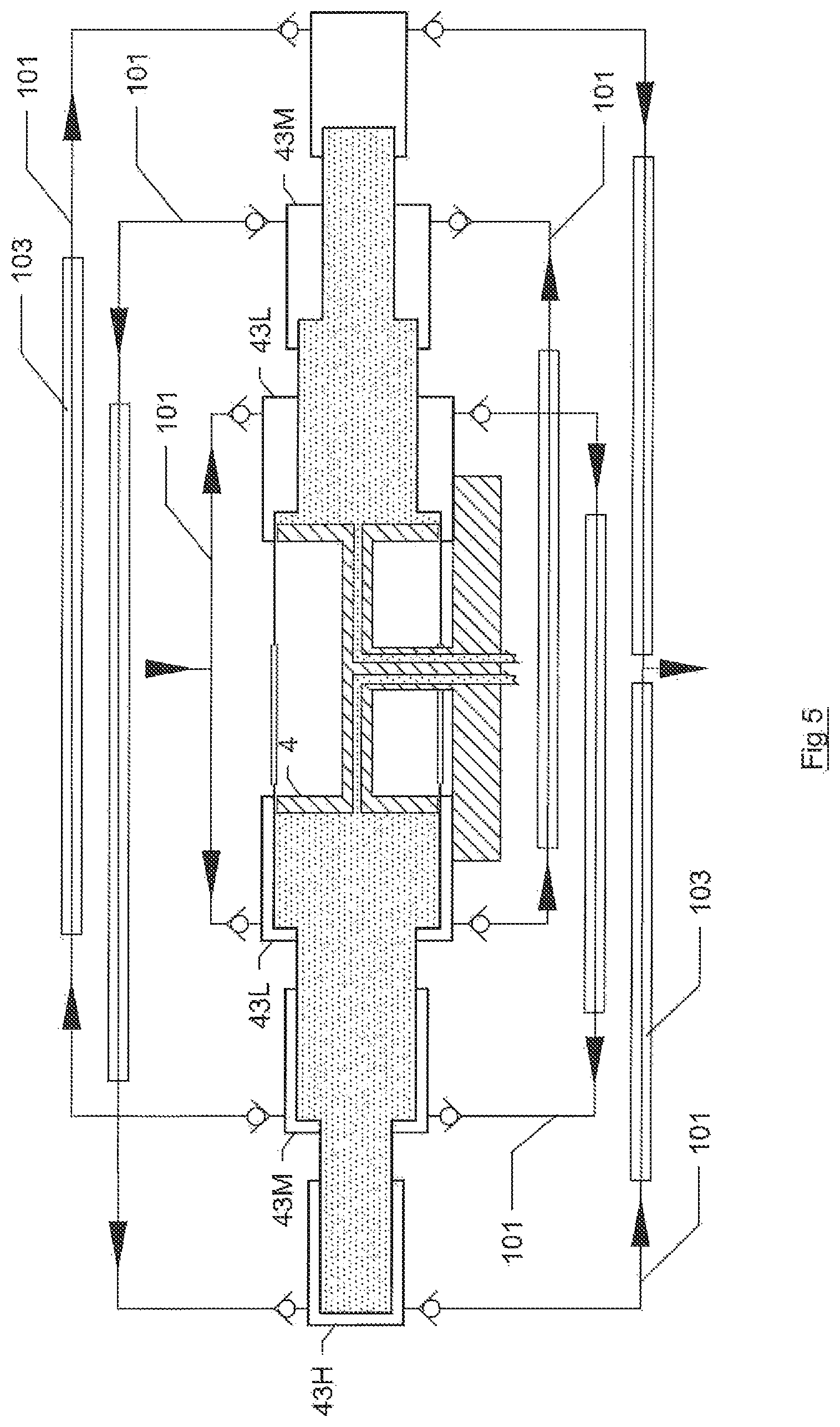 Patent US12366237 Figure 5 – Process for internally cooling an inline compressor