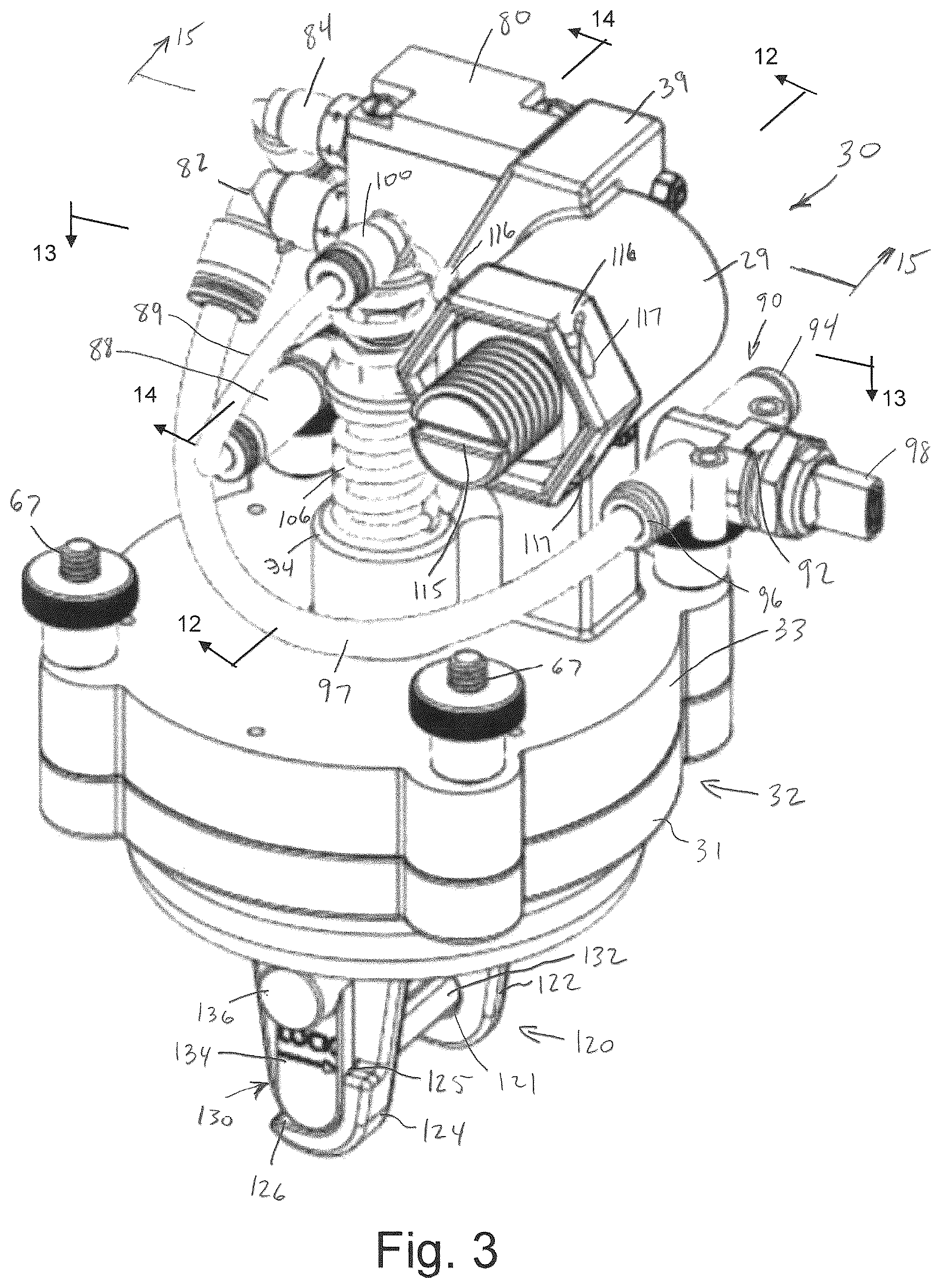 Patent US12366238 Figure 3 – Soft serve ice cream pump assembly