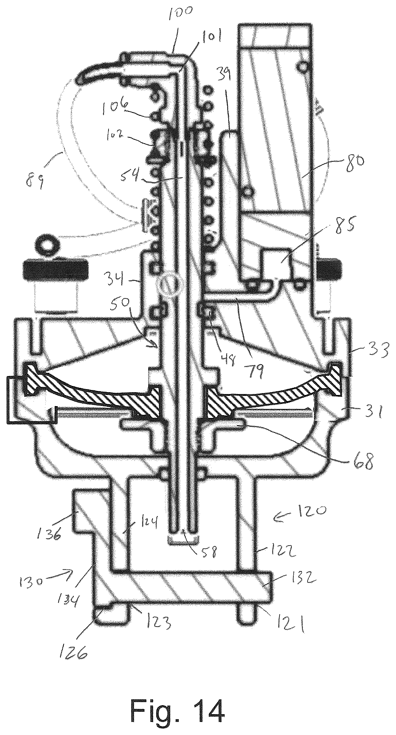 Patent US12366238 Figure 11 – Soft serve ice cream pump assembly