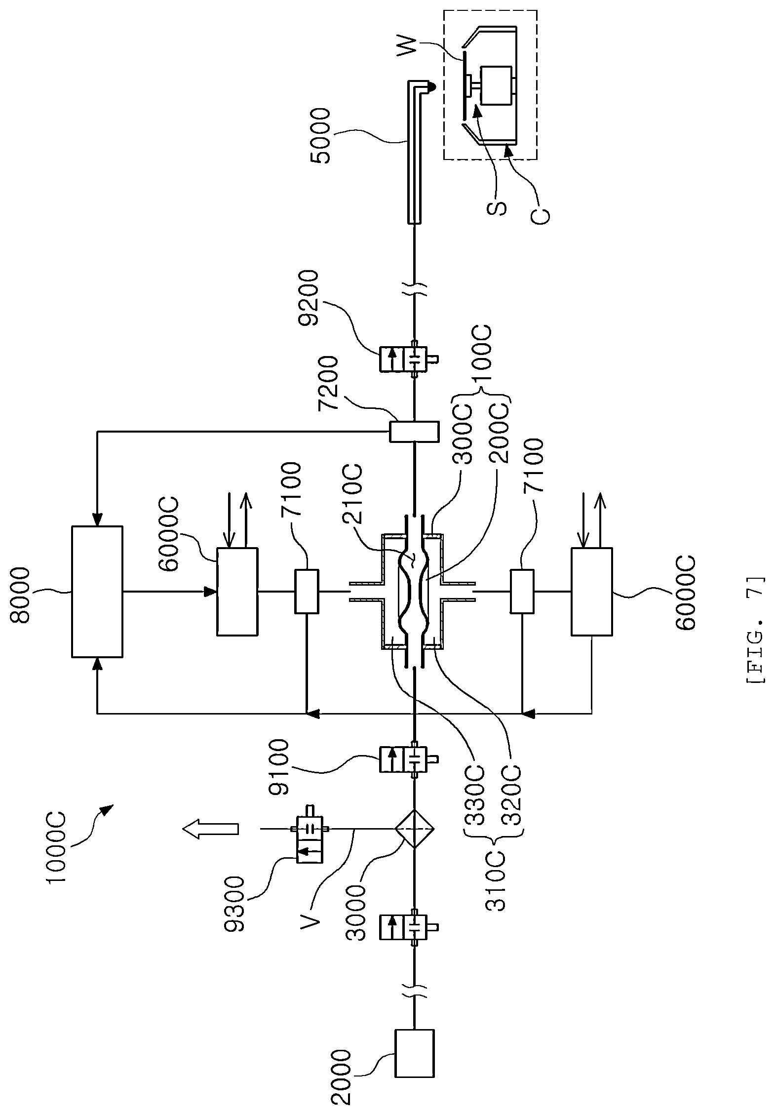 Patent US12366239 Figure 7 – Pump, apparatus for supplying chemical liquid and apparatus for processing substrate