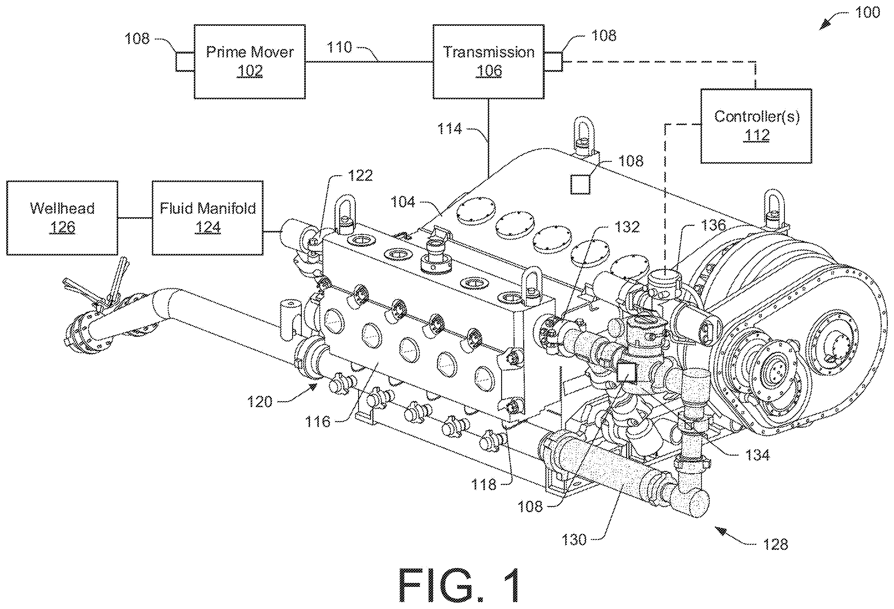 Patent US12366241 — System for managing pump load — Figure 1