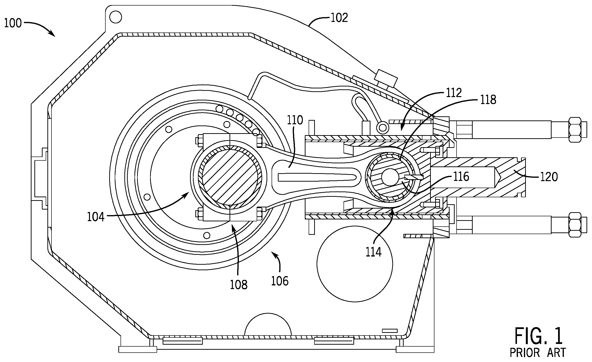 Patent US12366245 Figure 1 – Connecting rod assembly for reciprocating pump