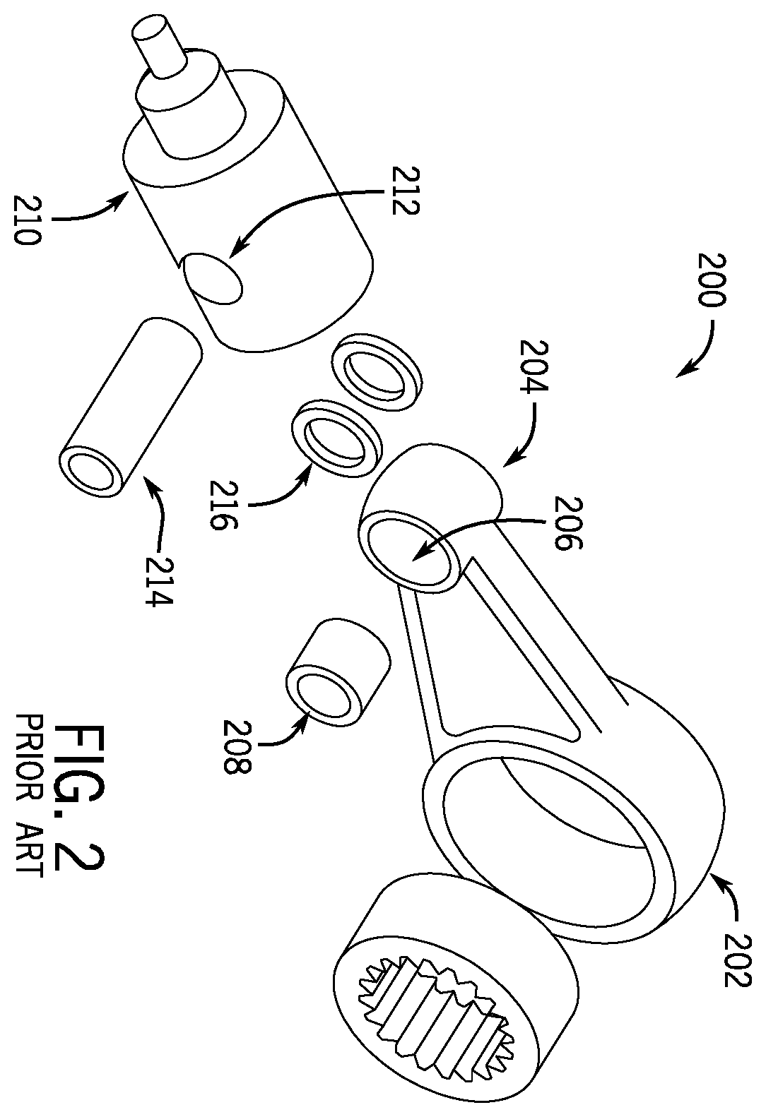 Patent US12366245 Figure 2 – Connecting rod assembly for reciprocating pump