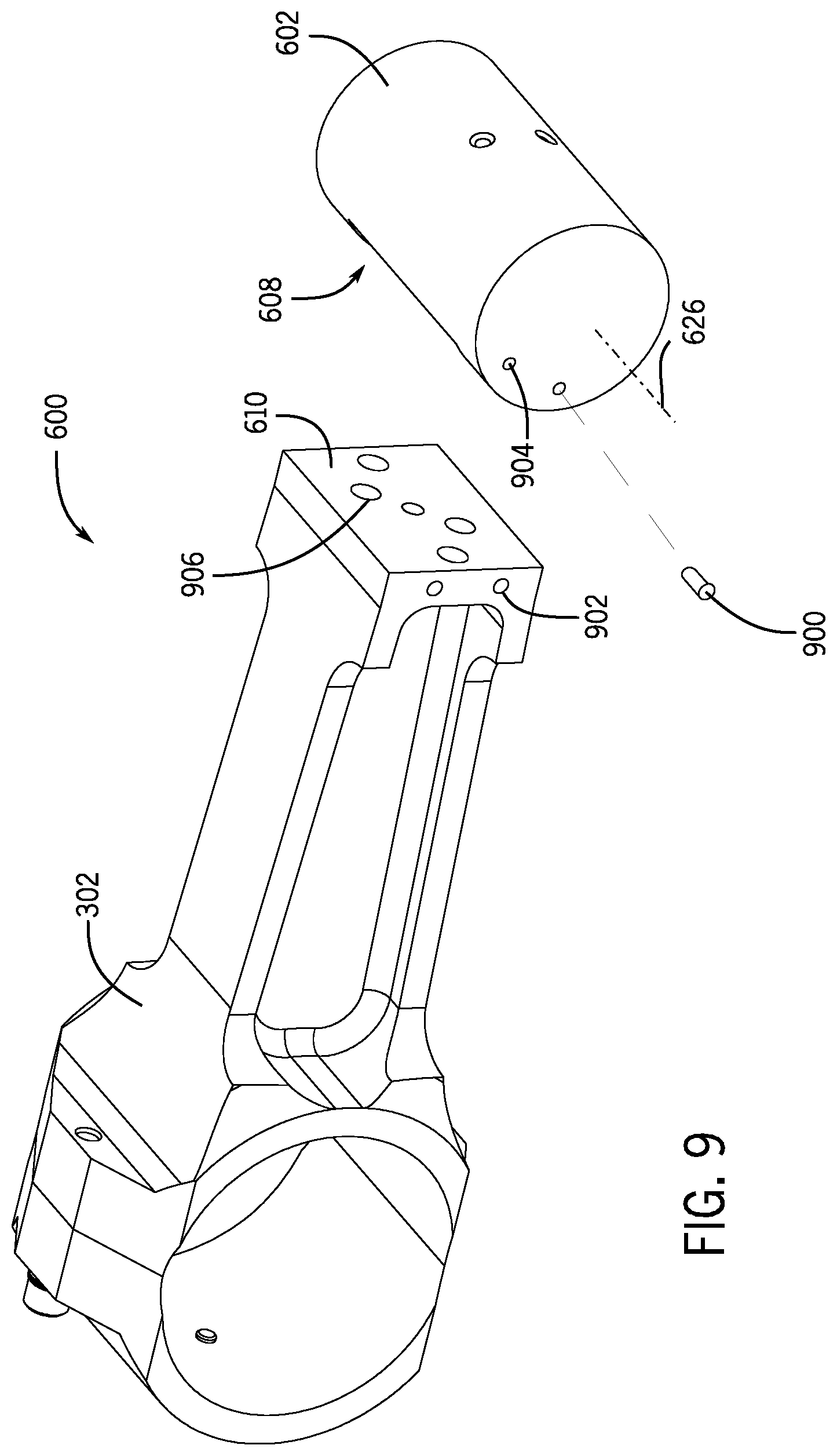 Patent US12366245 Figure 7 – Connecting rod assembly for reciprocating pump