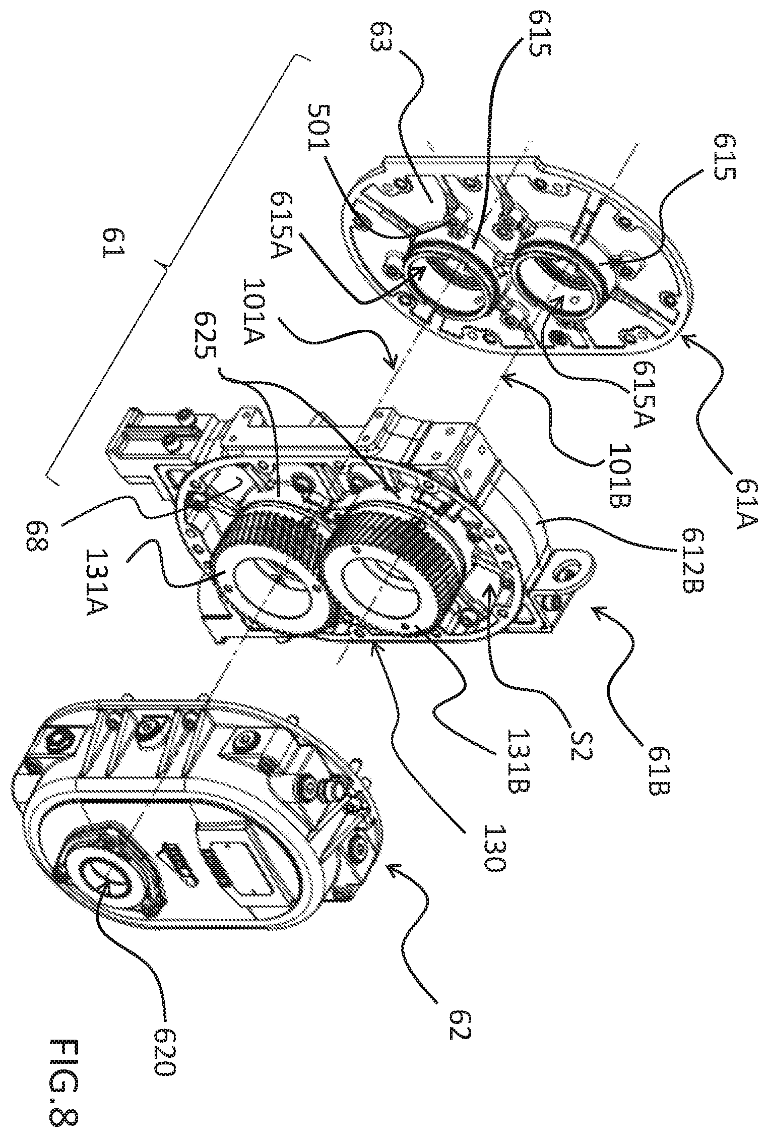 Patent US12366248 Figure 5 – Volumetric lobe compressor for an equipment and/or a suction compression plant of material in liquid, gaseous, solid, powder, or slurry form