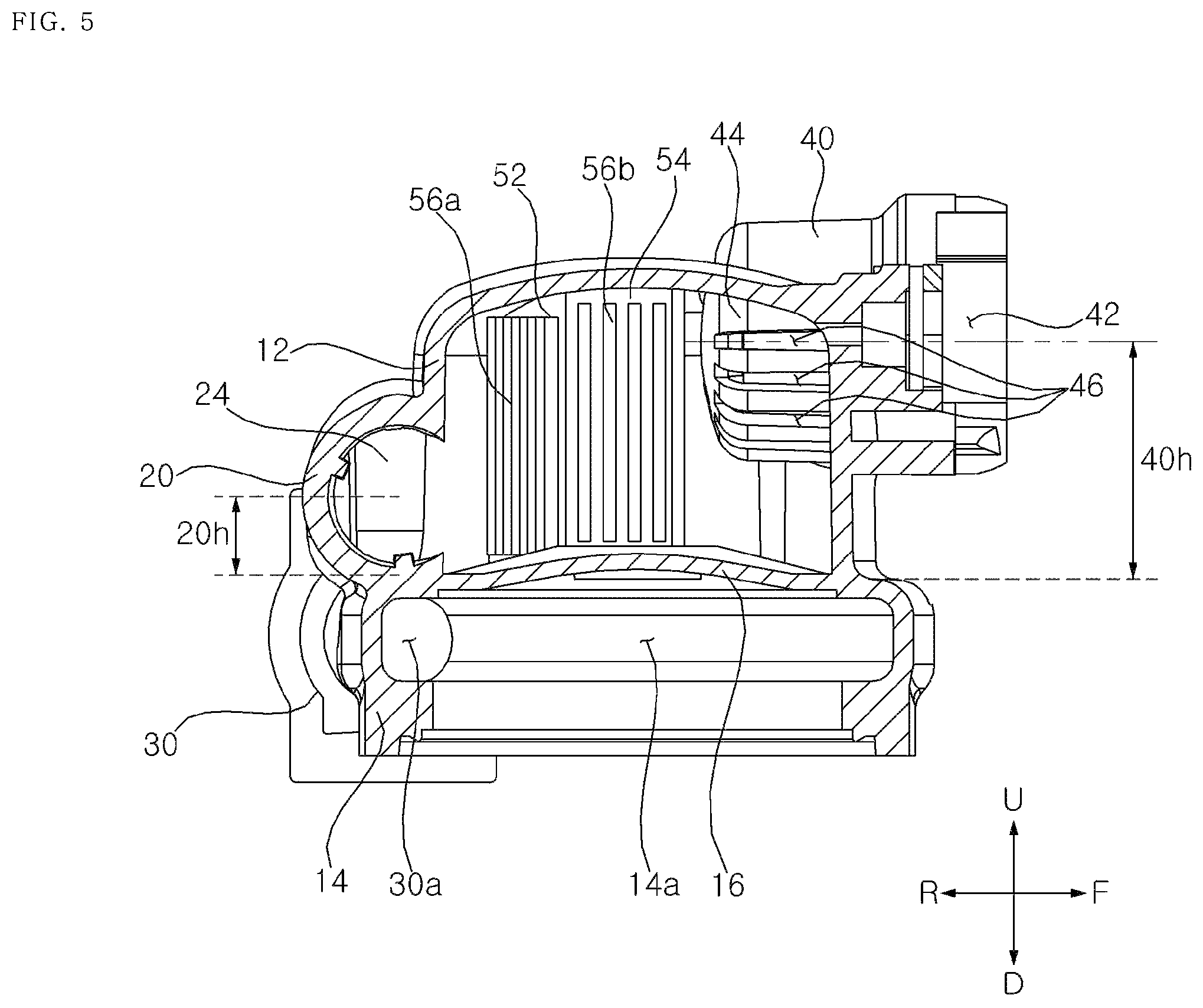 Patent US12366254 Figure 5 – Pump with suction chamber impact body