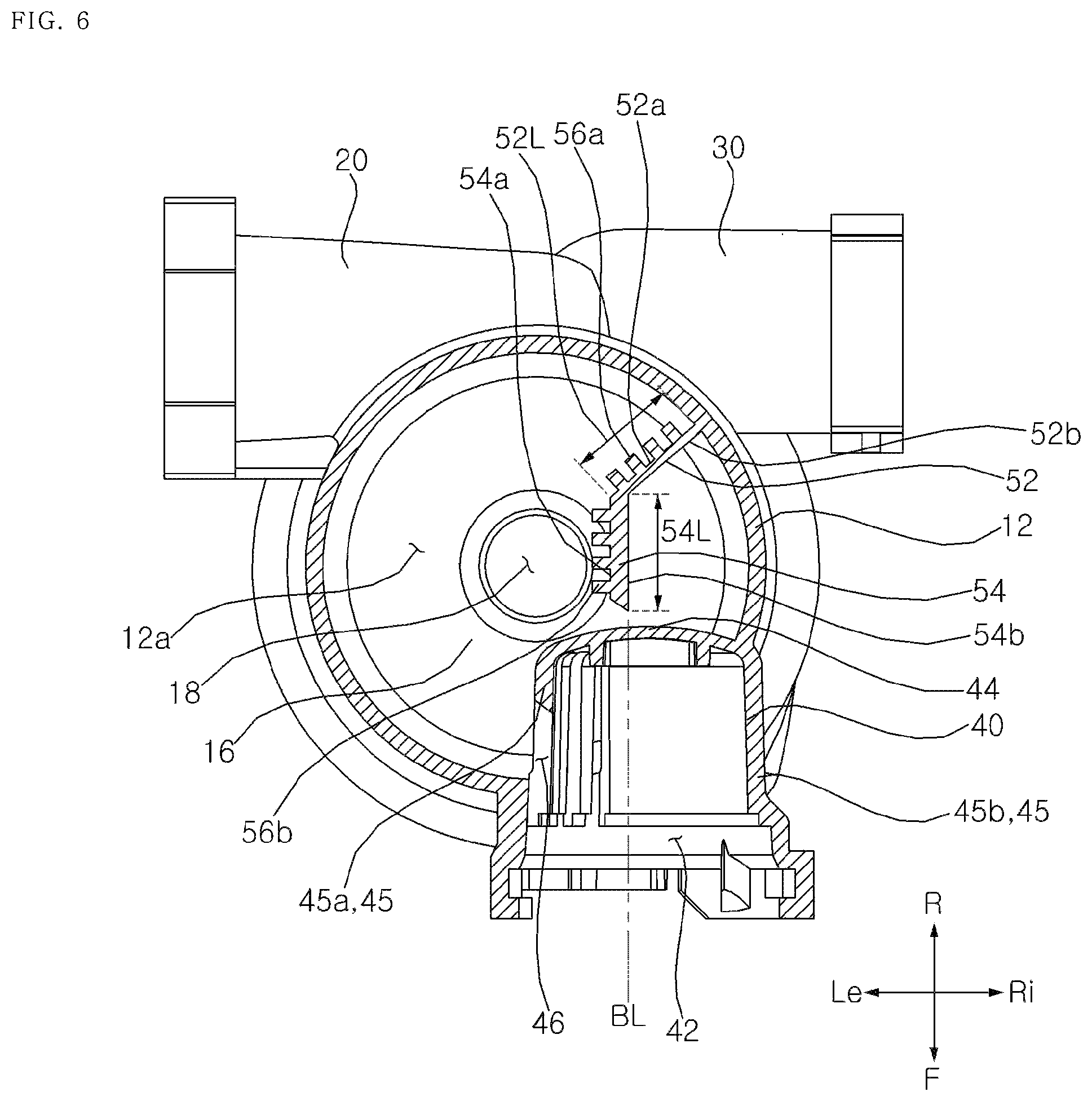 Patent US12366254 Figure 6 – Pump with suction chamber impact body