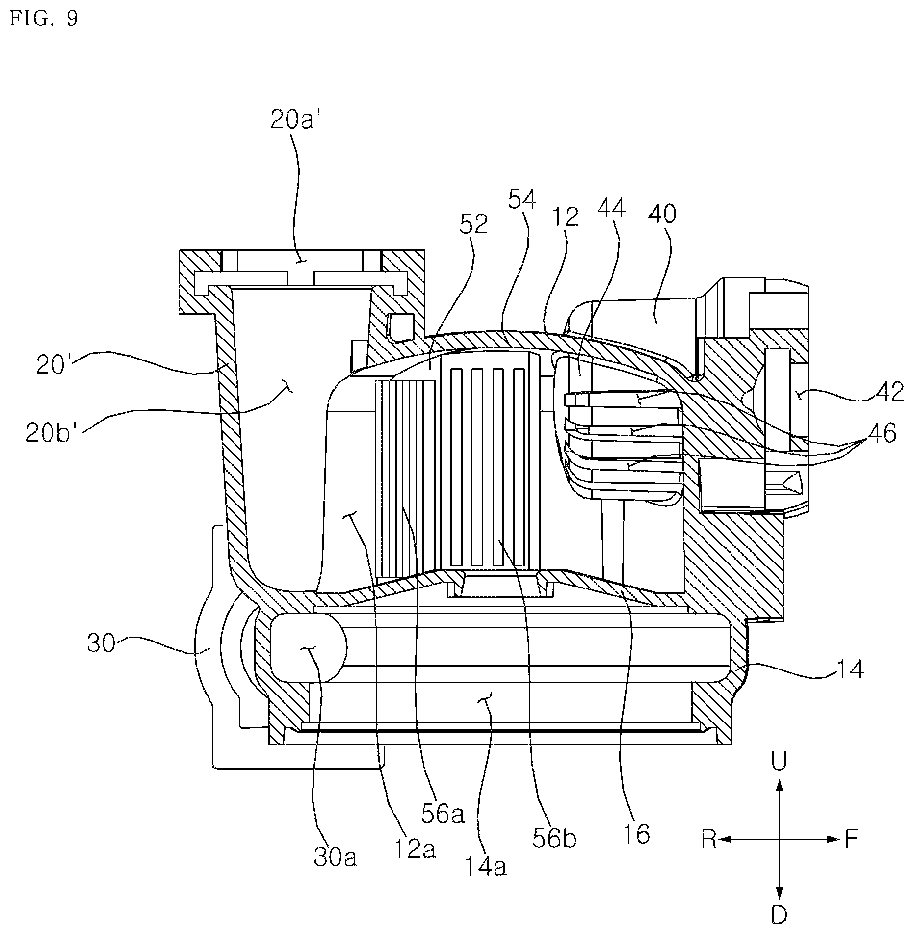 Patent US12366254 Figure 9 – Pump with suction chamber impact body