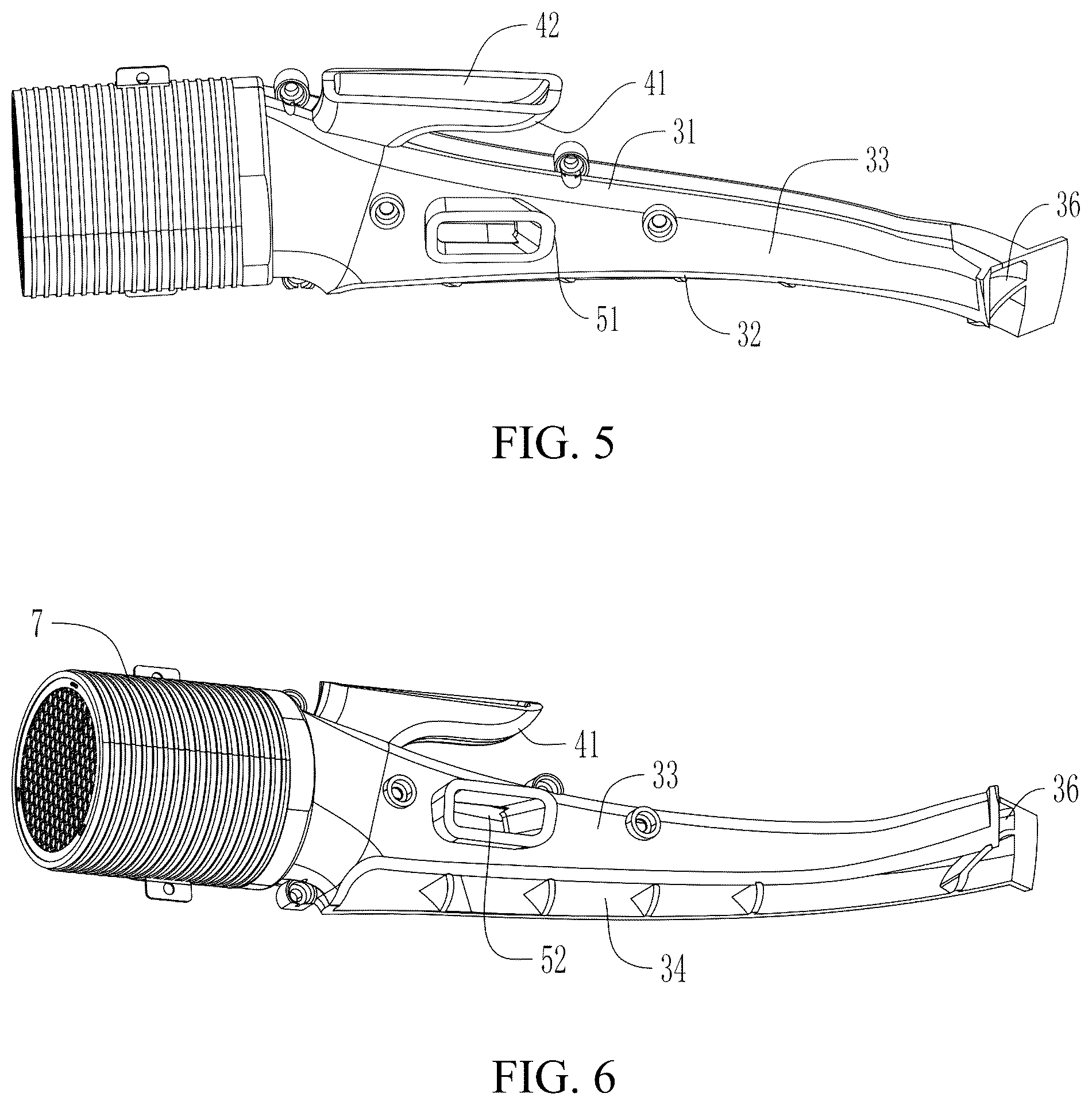 Patent US12366255 Figure 4 – Neck hanging fan