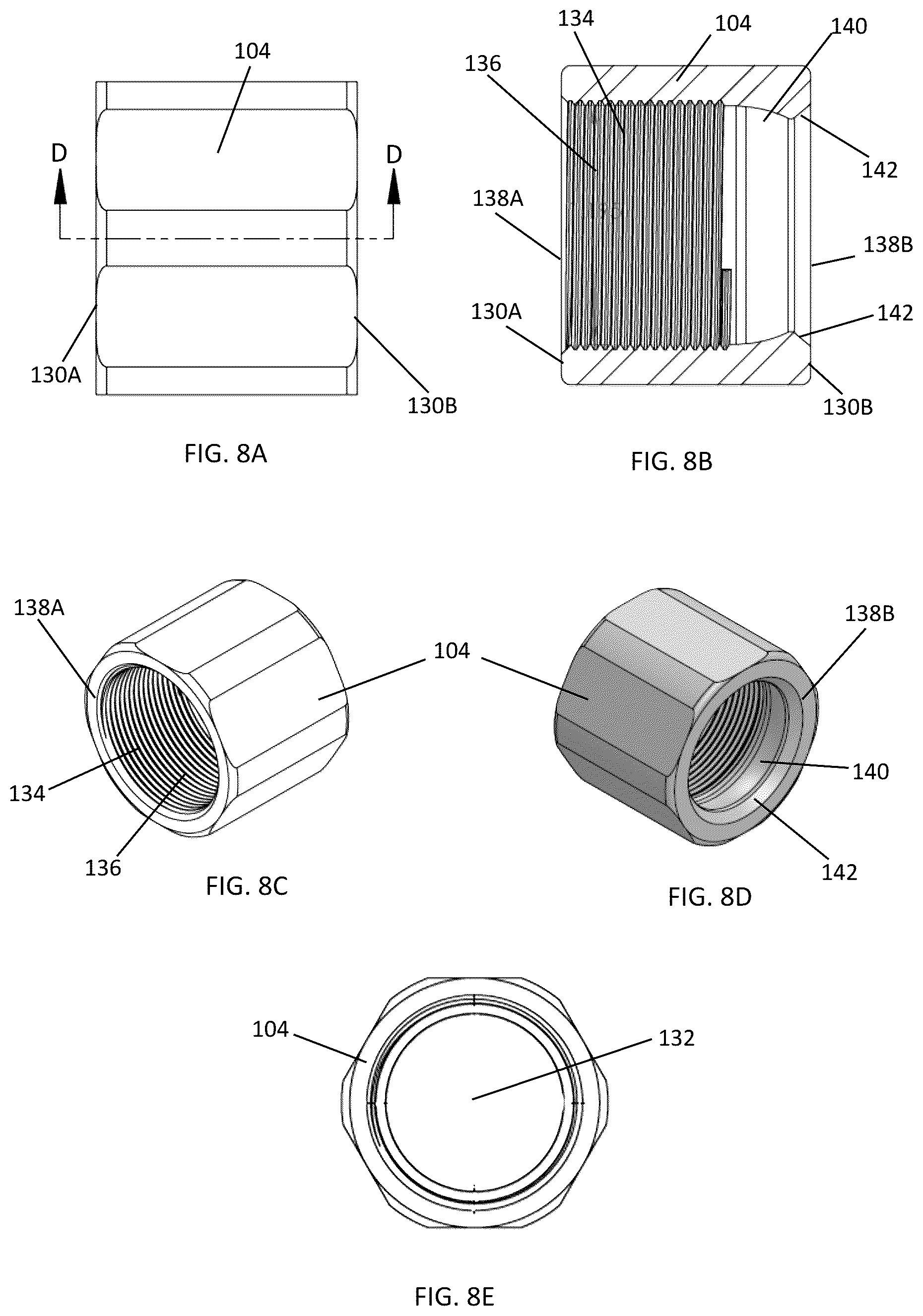 Patent US12366263 Figure 5 – Adjustable ball joint for an inner tie rod assembly, adjustable ball joint kit, and method of assembling an adjustable ball joint