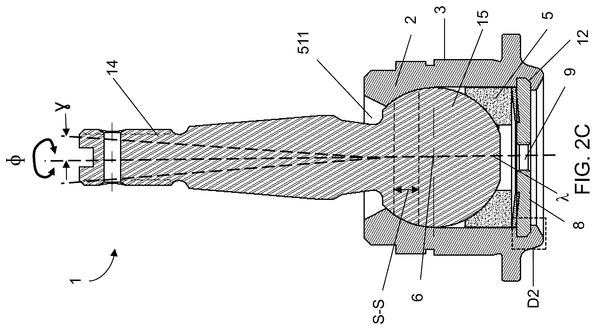 Patent US12366264 Figure 3 – Rotational joint and method of making same