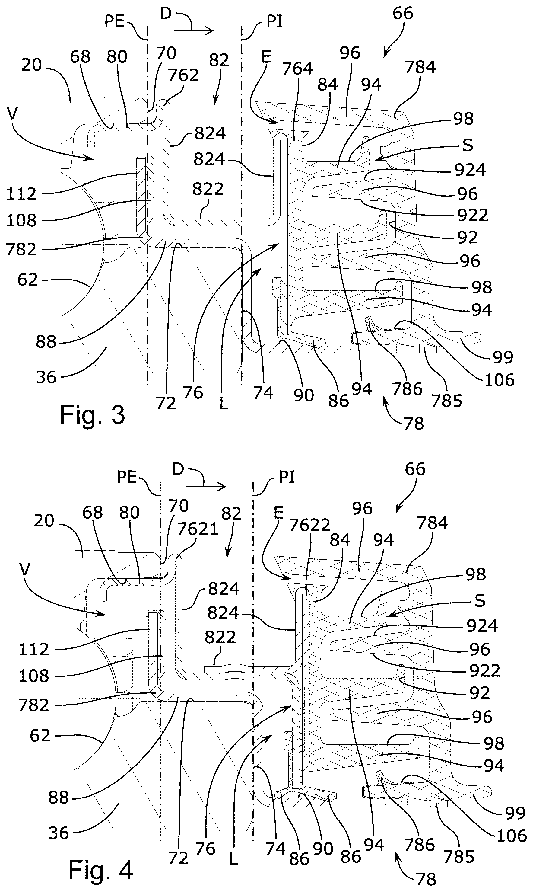 Patent US12366265 Figure 3 – Wheel bearing equipped with a sealing device with gutter and chicane