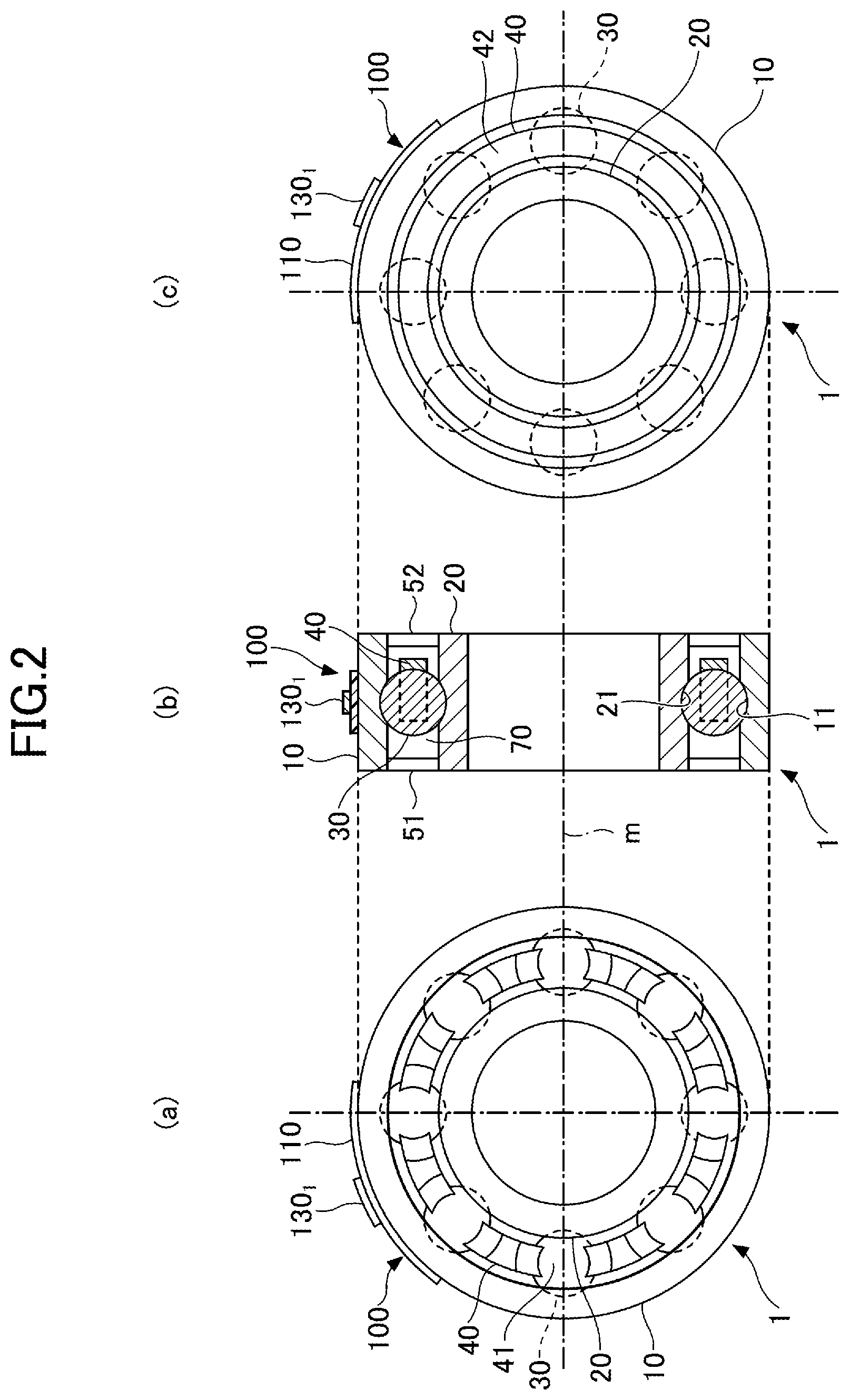 Patent US12366266 Figure 2 – Rolling bearing