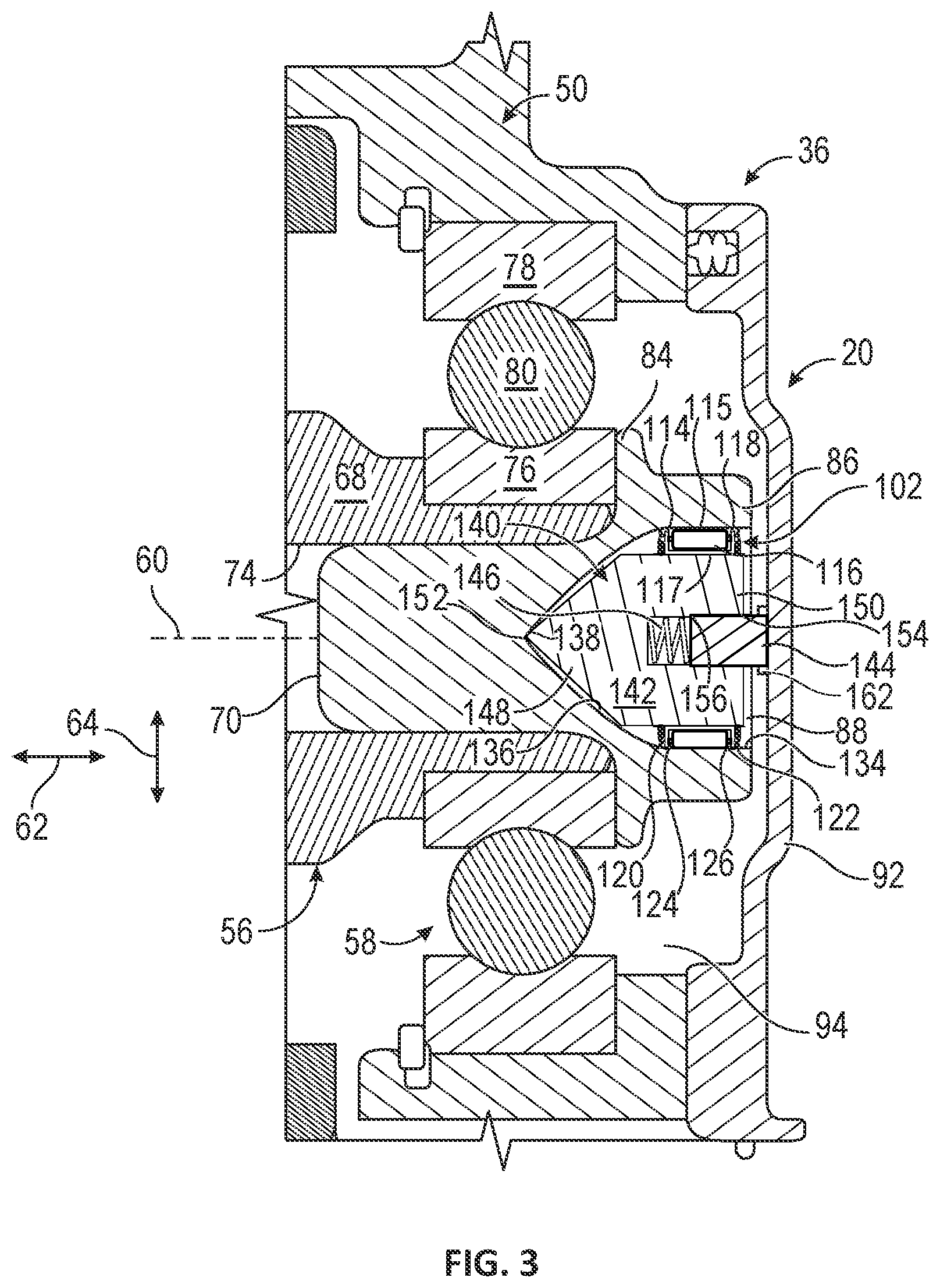 Patent US12366267 Figure 3 – Rotor grounding system with sacrificial bearing