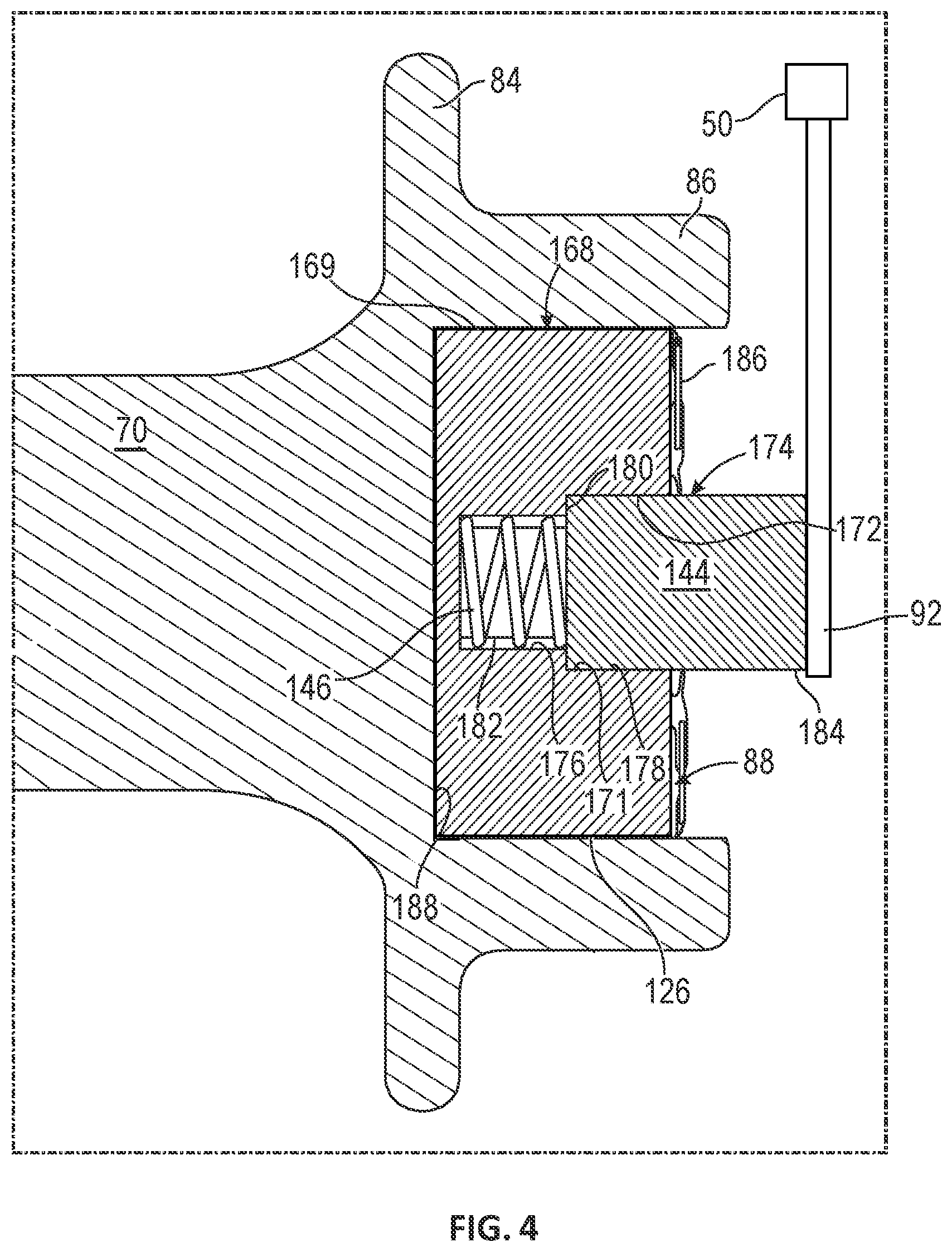 Patent US12366267 Figure 4 – Rotor grounding system with sacrificial bearing