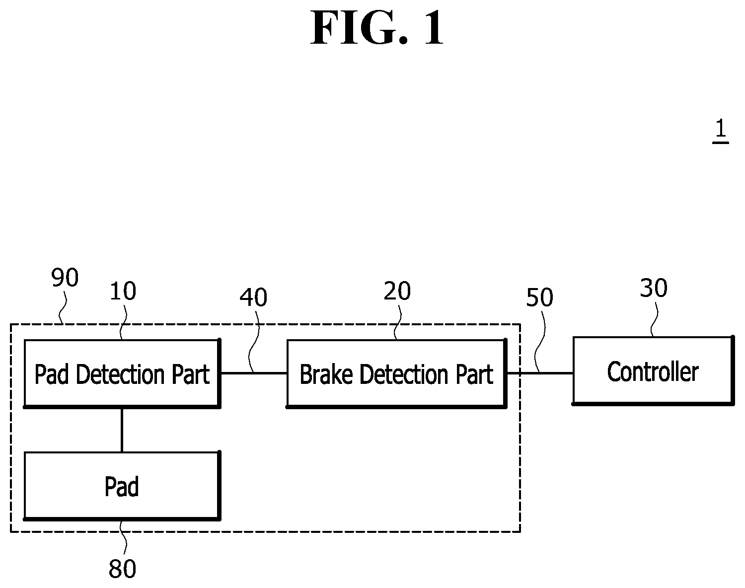 Patent US12366272 — Brake force measurement device — Figure 1
